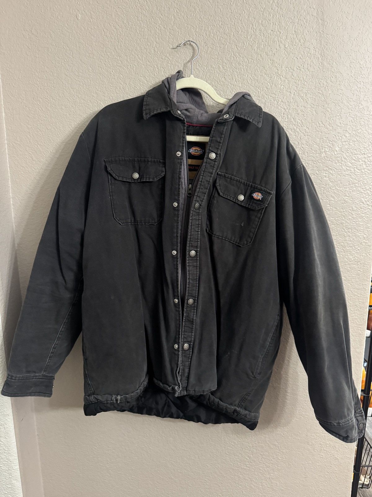 Dickies × Vintage Vintage Dickies Jacket Size XL Black Quilted Work Coat Size US XL / EU 56 / 4 - 1 Thumbnail
