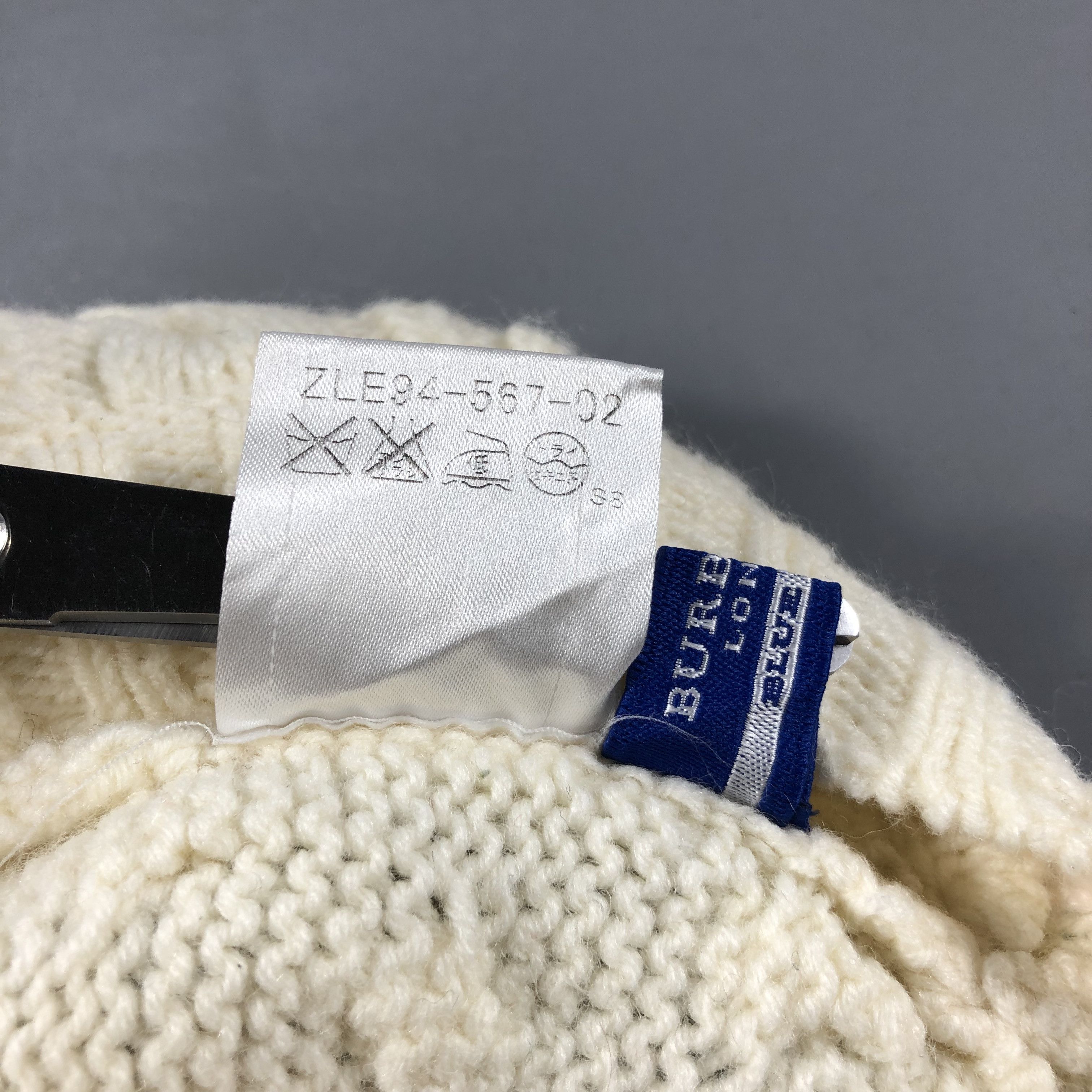 Burberry Burberry Cable Knit Mushroom Beanie Snowcap Snow Hat B927 Size ONE SIZE - 6 Thumbnail