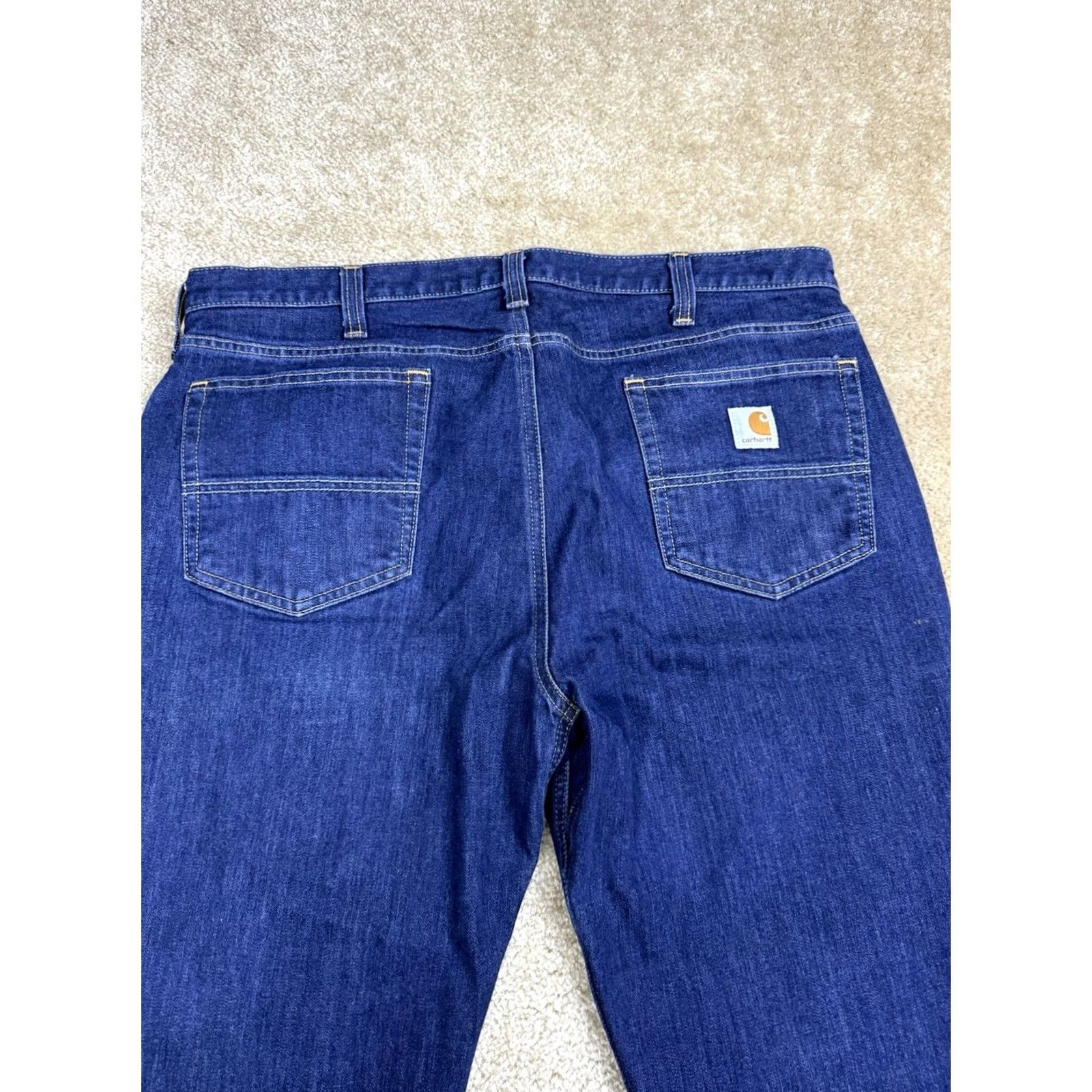 Carhartt Carhartt Jeans 38x34 Relaxed Fit Tapered Leg Workwear Force Extremes 916 Blue Mens Size US 38 / EU 54 - 6 Thumbnail