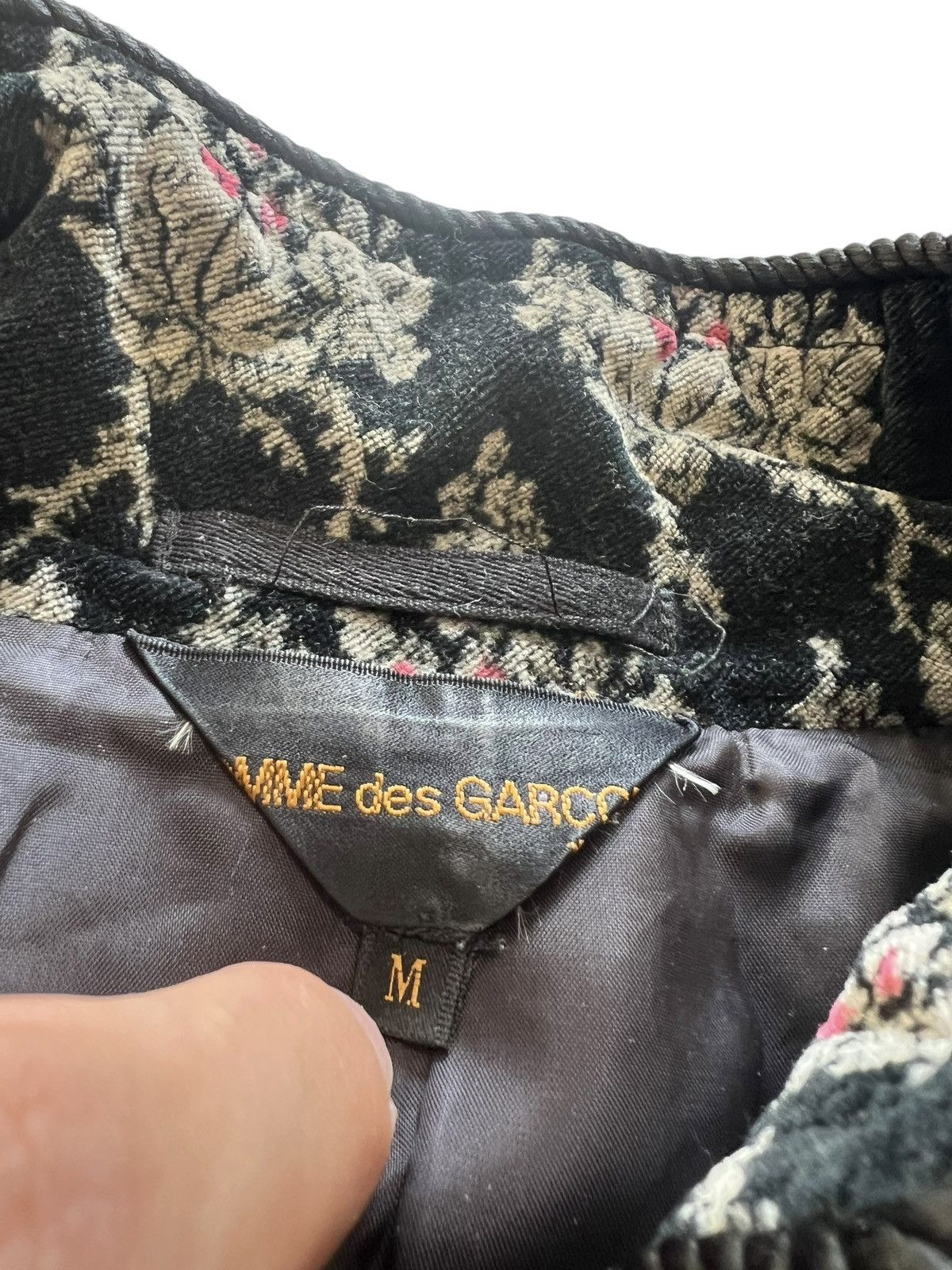 Comme des Garcons Comme Des Garcons AW01 runway floral jacket jacquard Size M / US 6-8 / IT 42-44 - 2 Thumbnail
