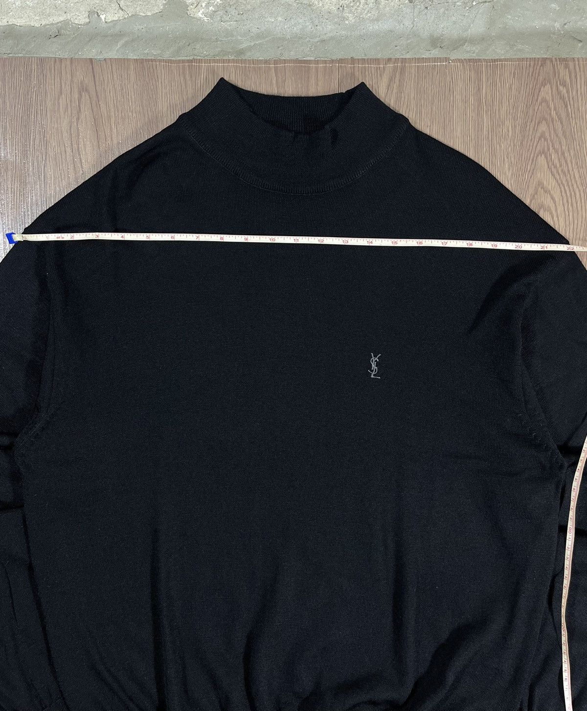 Yves Saint Laurent Yves Saint Laurent Pour Homme High Neck Knit Sweater Size US L / EU 52-54 / 3 - 8 Thumbnail