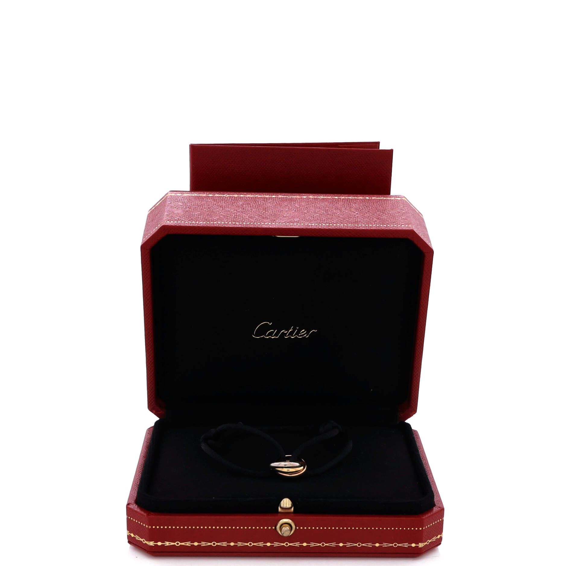 Cartier Trinity On Cord Bracelet Silk Cord with 18K Tricolor Gold Size ONE SIZE - 1 Thumbnail