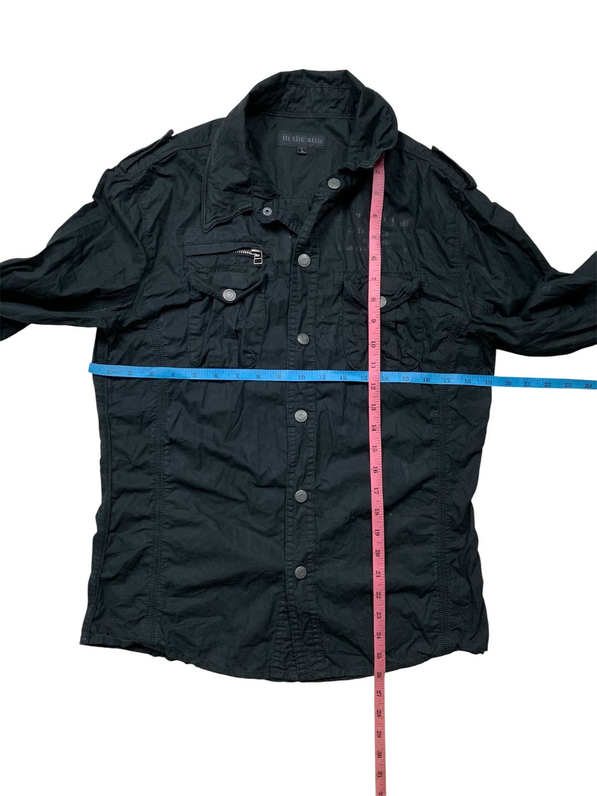 In The Attic IN THE ATTIC button up military style shirt Size US L / EU 52-54 / 3 - 5 Thumbnail