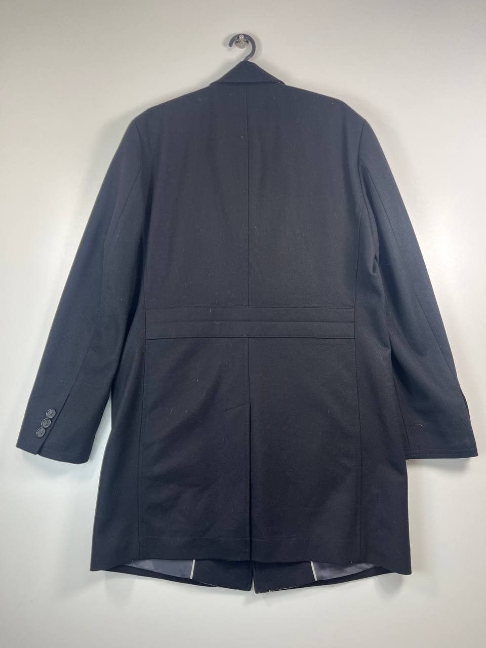 Hugo Boss HUGO BOSS Men’s Black Wool Overcoat Classic Coat Size EU50 Size US L / EU 52-54 / 3 - 6 Thumbnail