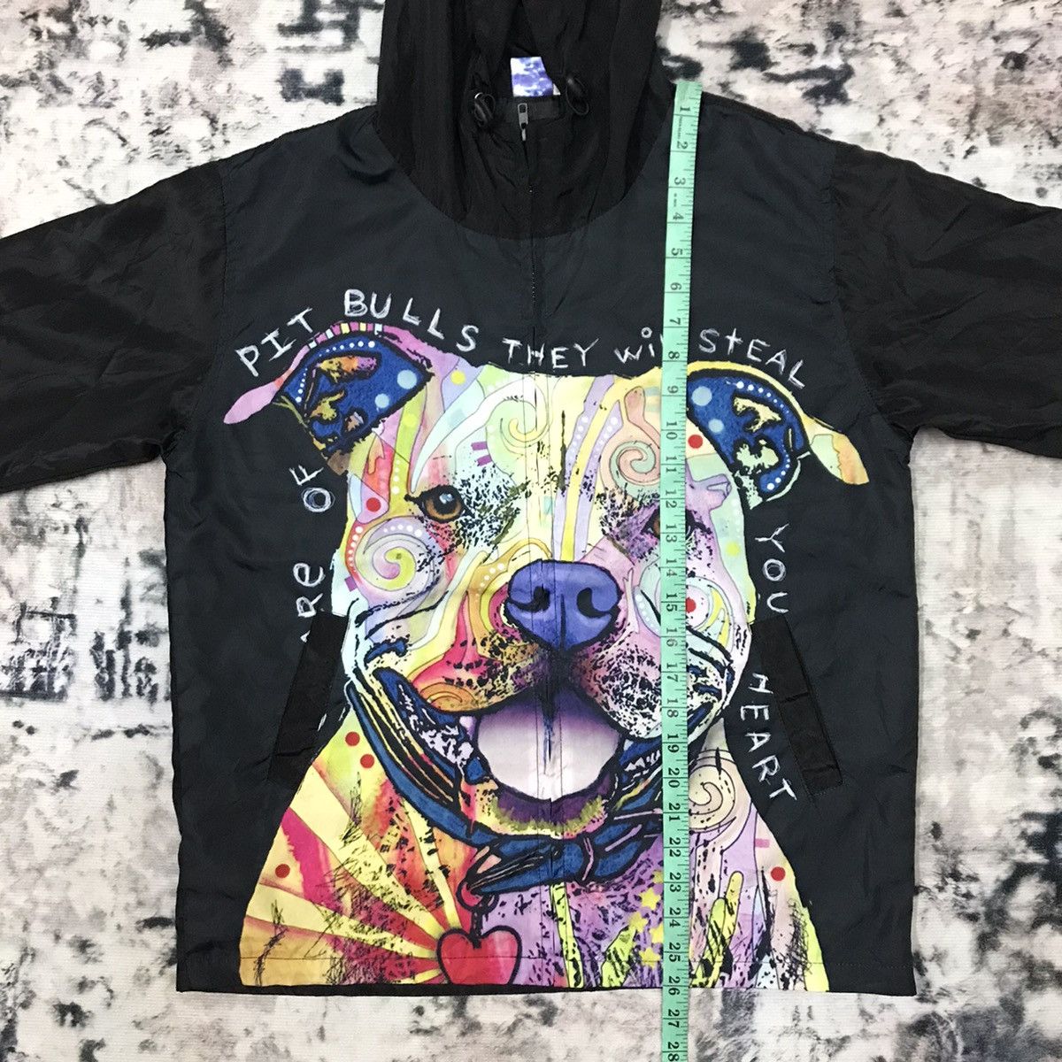 Japanese Brand Mr.1991 Pit Bulls Dog Graphic Windbreaker Jacket Hoodie Size US S / EU 44-46 / 1 - 12 Thumbnail