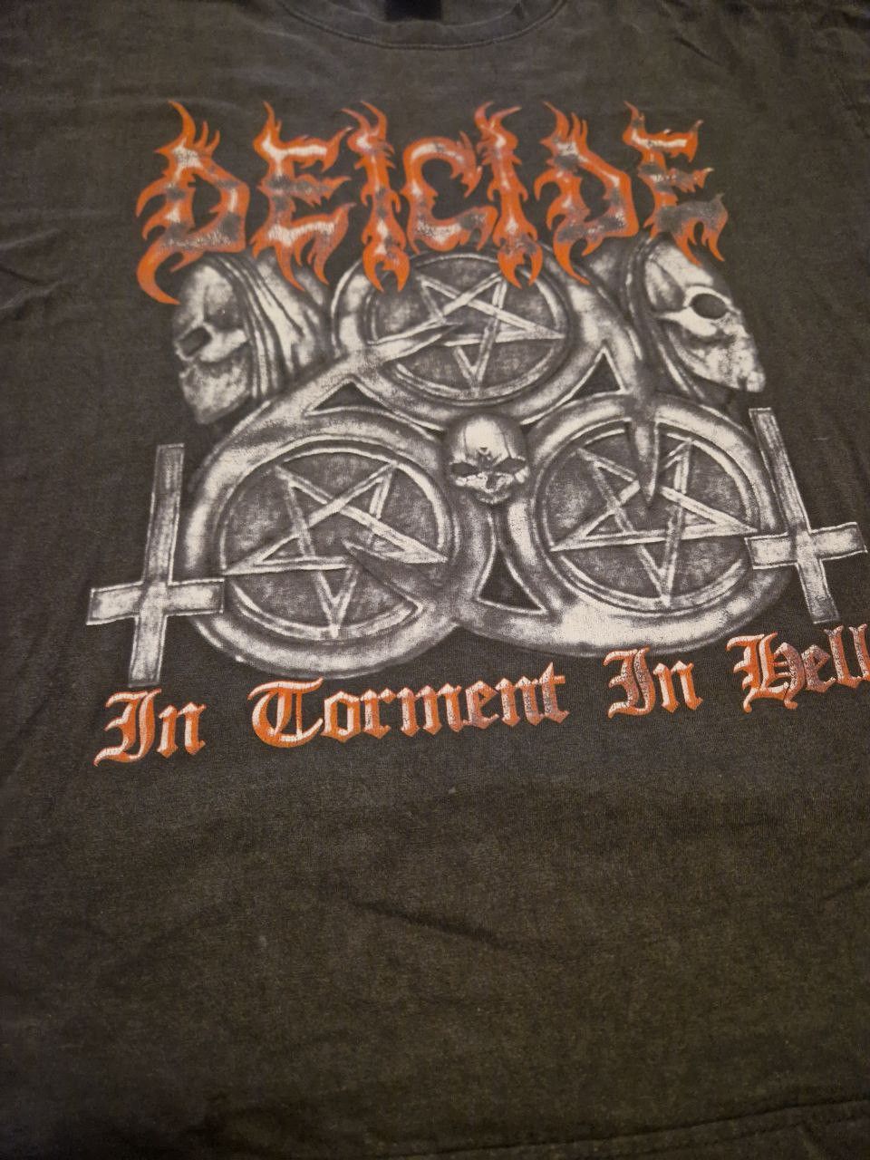 Band Tees Deicide "Torment in Hell" Shirt rare Size US XL / EU 56 / 4 - 2 Thumbnail