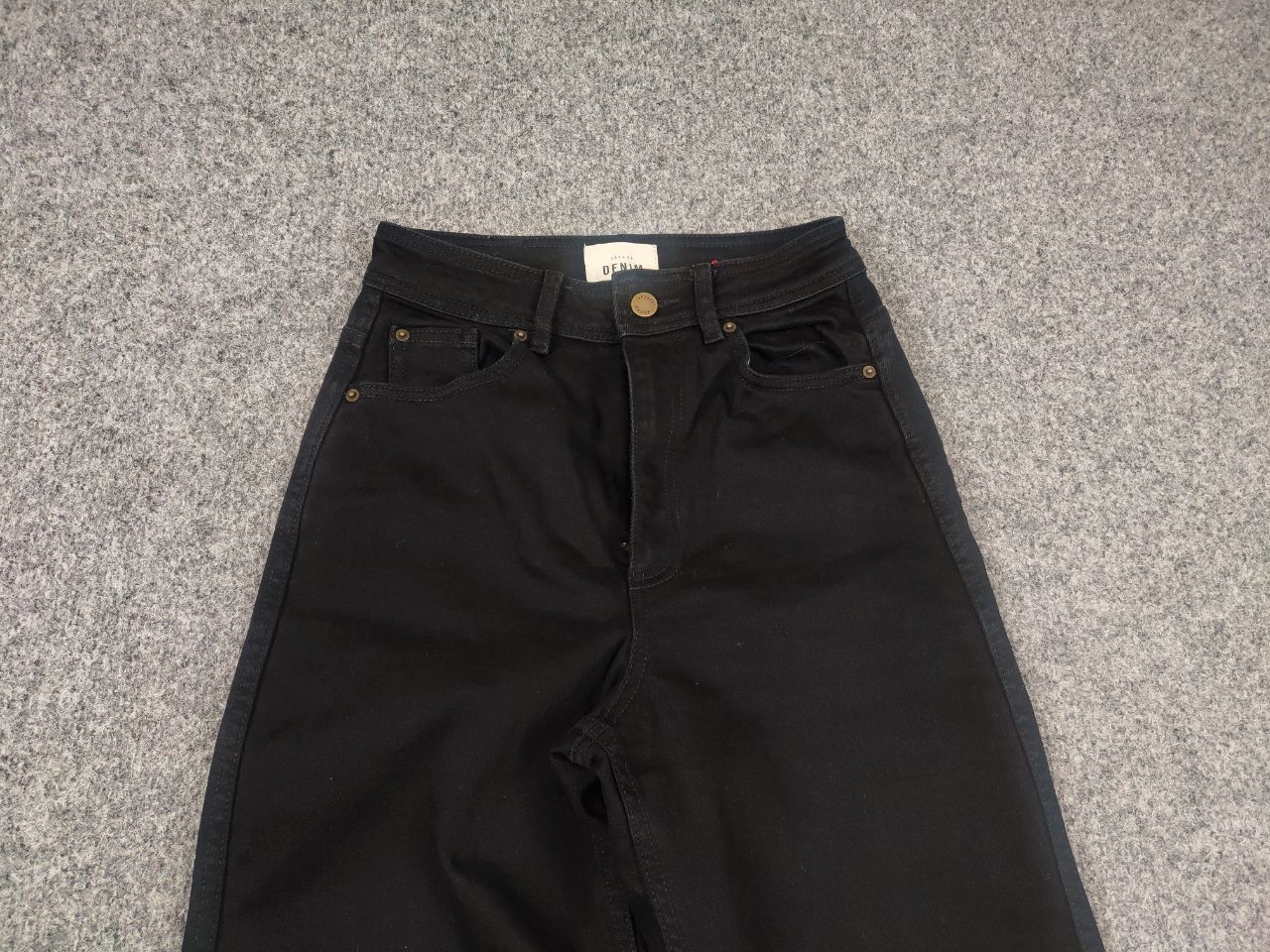 Sezane Sezane denim Le crop Black Wide Leg Minimalist Design Jeans Size 26" / US 2 / IT 38 - 6 Thumbnail