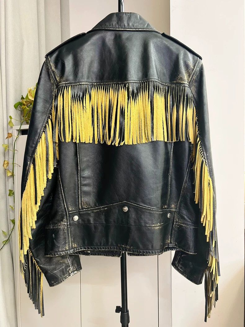 Saint Laurent Paris saint laurent paris16 FW bat tassels for old lo1 leather ja Size US M / EU 48-50 / 2 - 2 Thumbnail