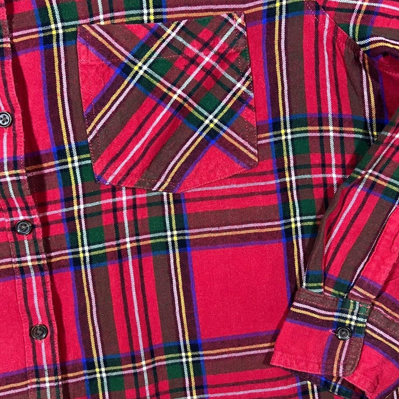Old Navy Old Navy The Classic Shirt Red Check Long Sleeve Flannel Cotton Shirt Womens XXL Shirt Size XXL / US 16-18 / IT 52-54 - 3 Thumbnail