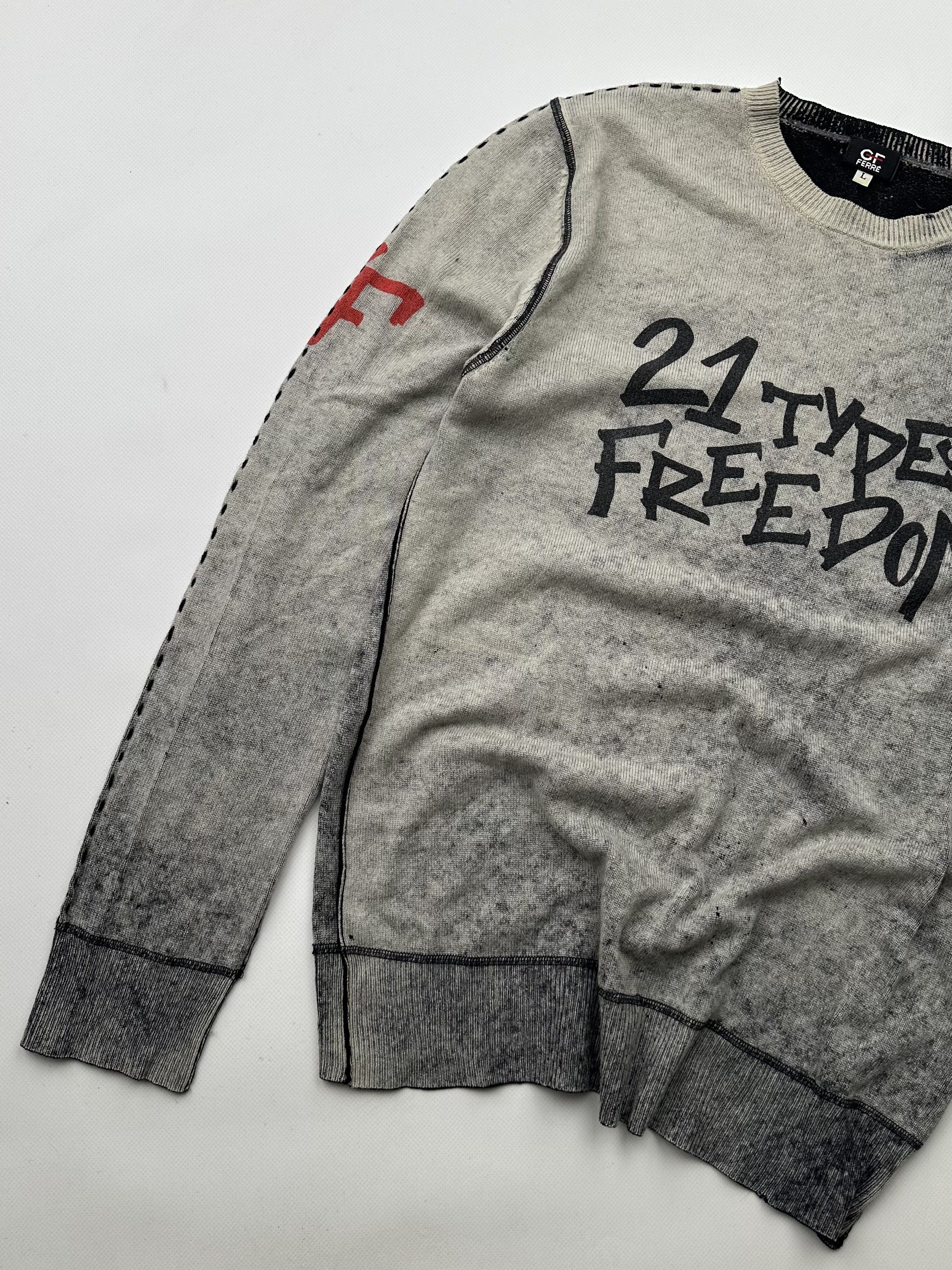 GF Ferre GF Ferre Vintage Faded Rare Sweater (463) Size US L / EU 52-54 / 3 - 2 Thumbnail