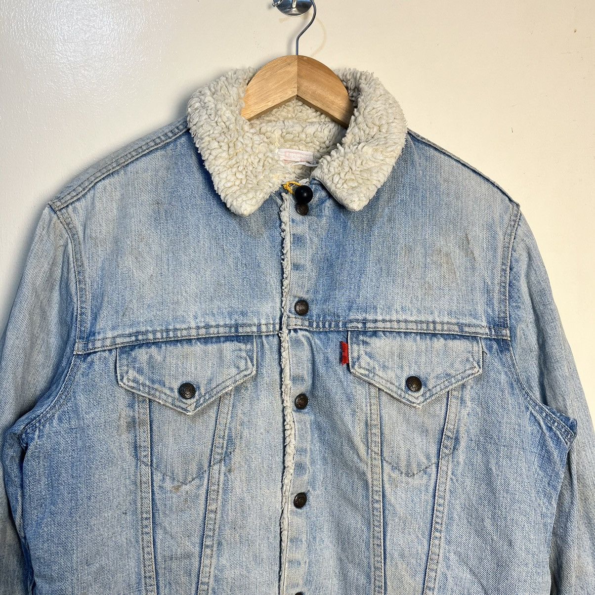 Levi's Vintage Clothing Vintage 1980's Levi's Sherpa Denim Jacket Size US M / EU 48-50 / 2 - 2 Thumbnail