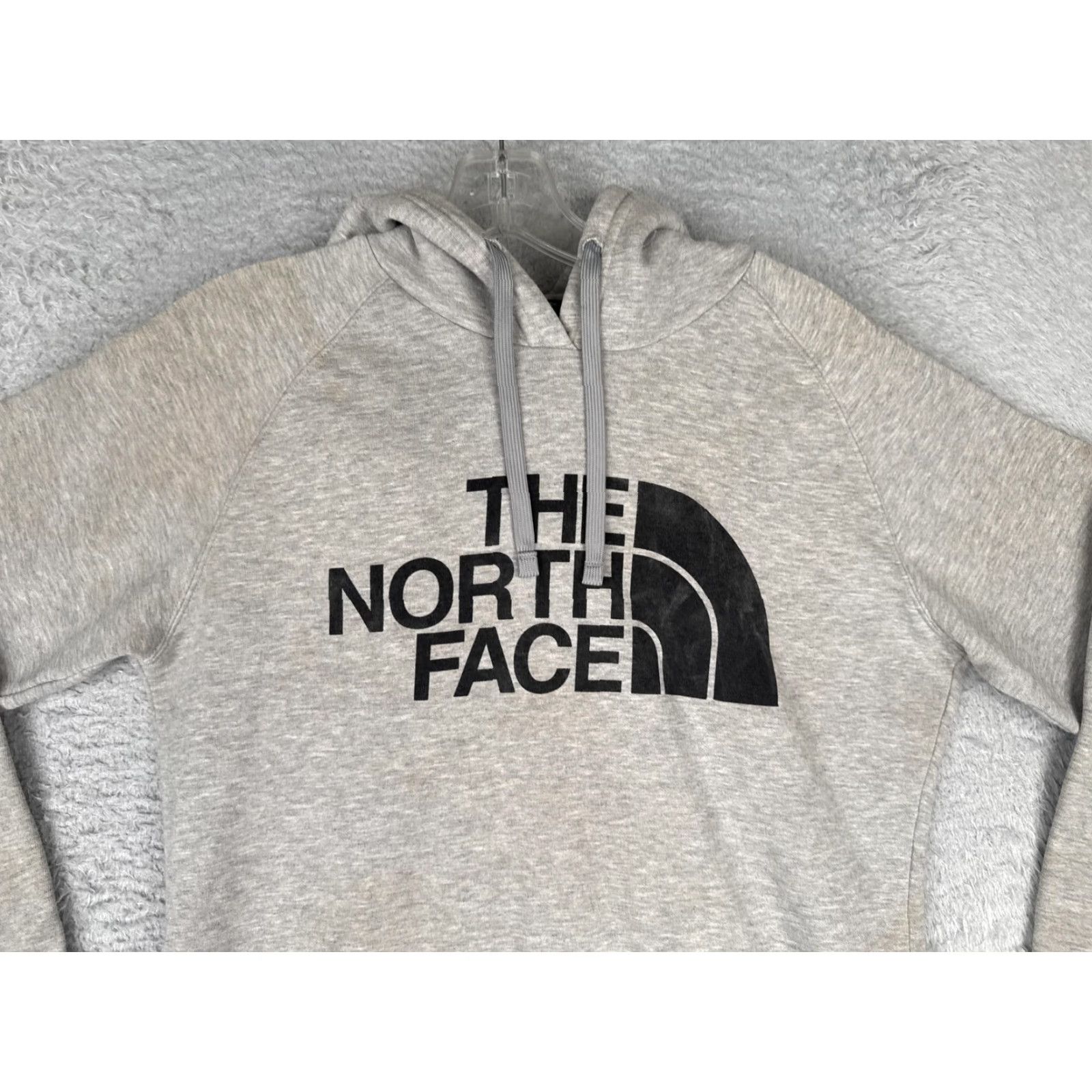 The North Face The North Face Hoodie Womens M Gray Pullover Logo Fleece Sweatshirt STains Size M / US 6-8 / IT 42-44 - 4 Thumbnail