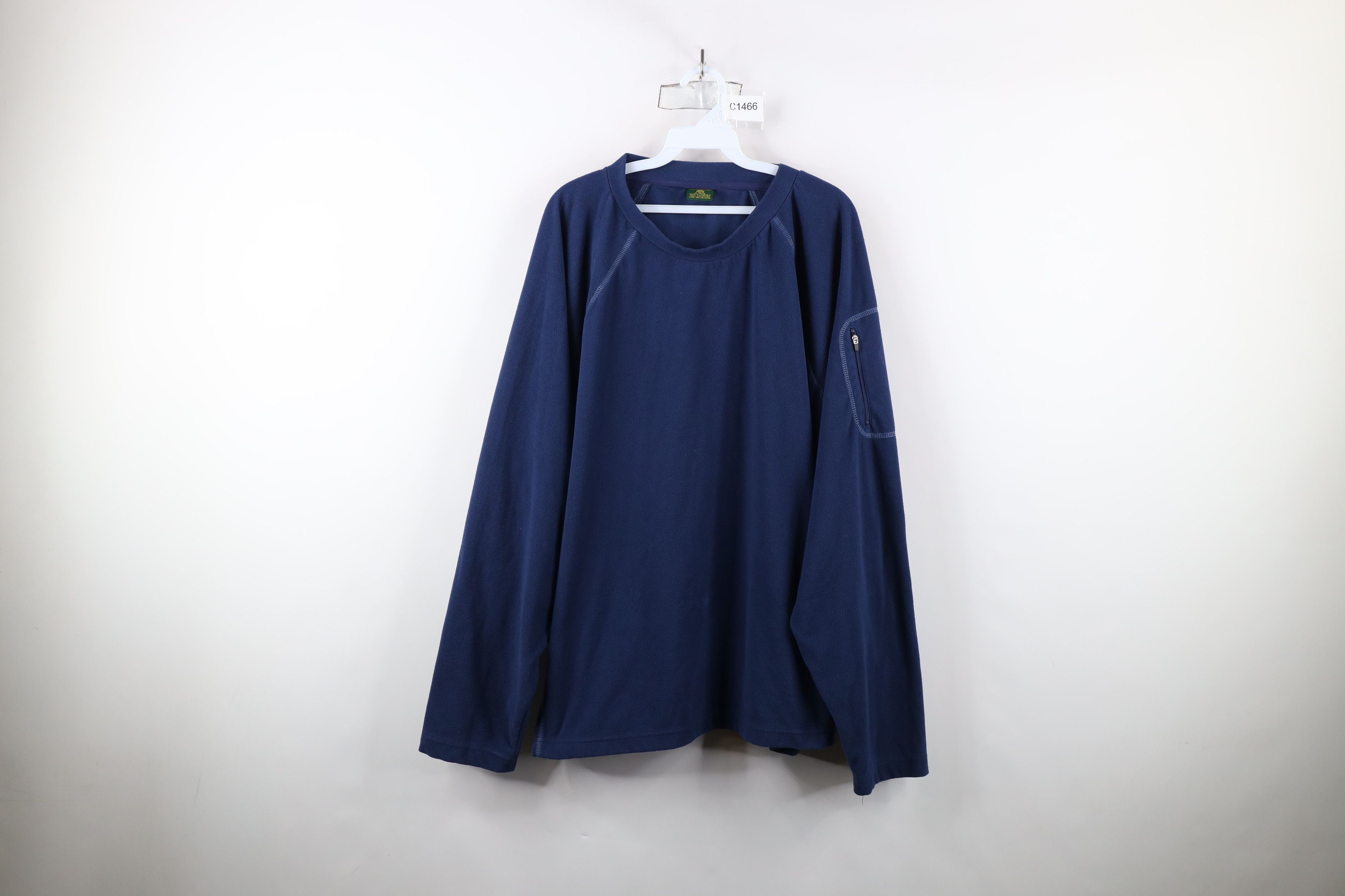 Cabelas × Vintage Vintage Cabelas Fleece Long Sleeve Crewneck Sweater Blue Size US XXL / EU 58 / 5 - 1 Thumbnail