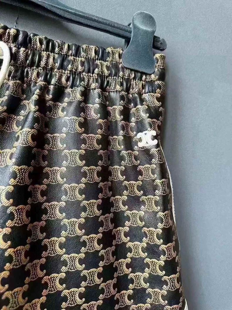 Celine Celine Printed Leather Shorts Size US 38 / EU 54 - 3 Thumbnail