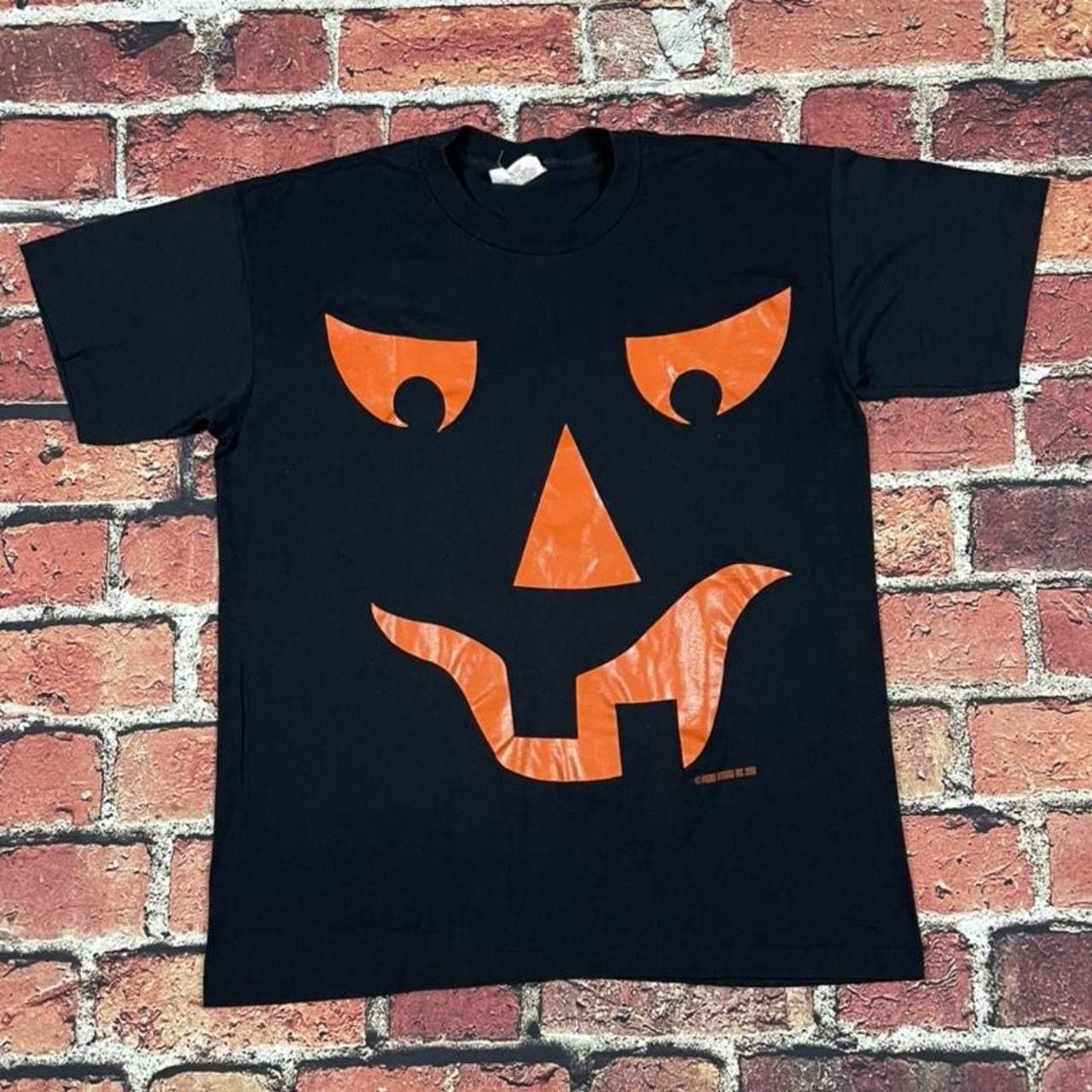 Vintage Vintage Halloween T-Shirt Single Stitch JackOLantern Pumpkin Size US L / EU 52-54 / 3 - 1 Thumbnail
