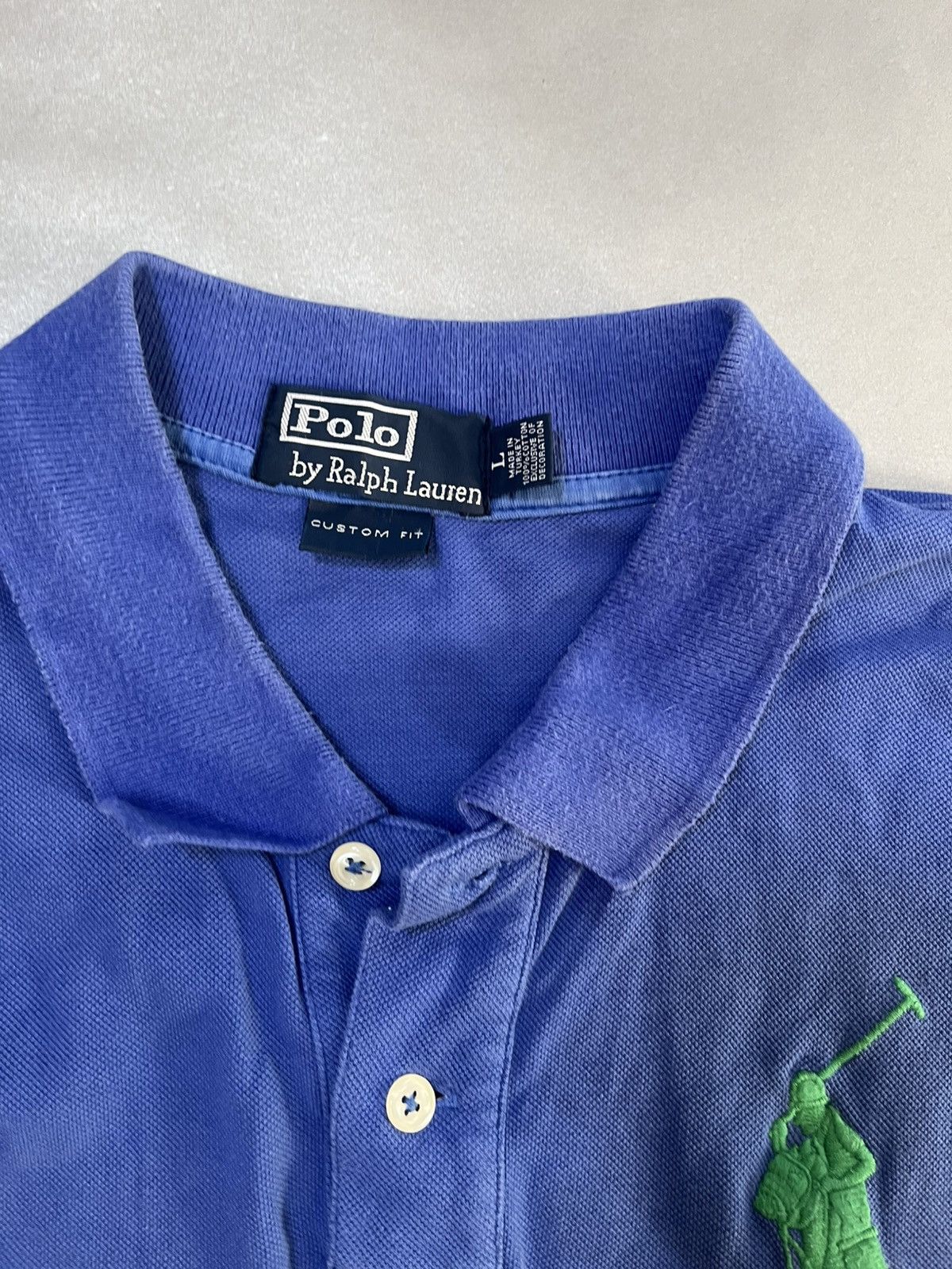 Polo Ralph Lauren × Vintage Vintage Polo Ralph Lauren Polo number 3 T- shirt Size US L / EU 52-54 / 3 - 4 Thumbnail