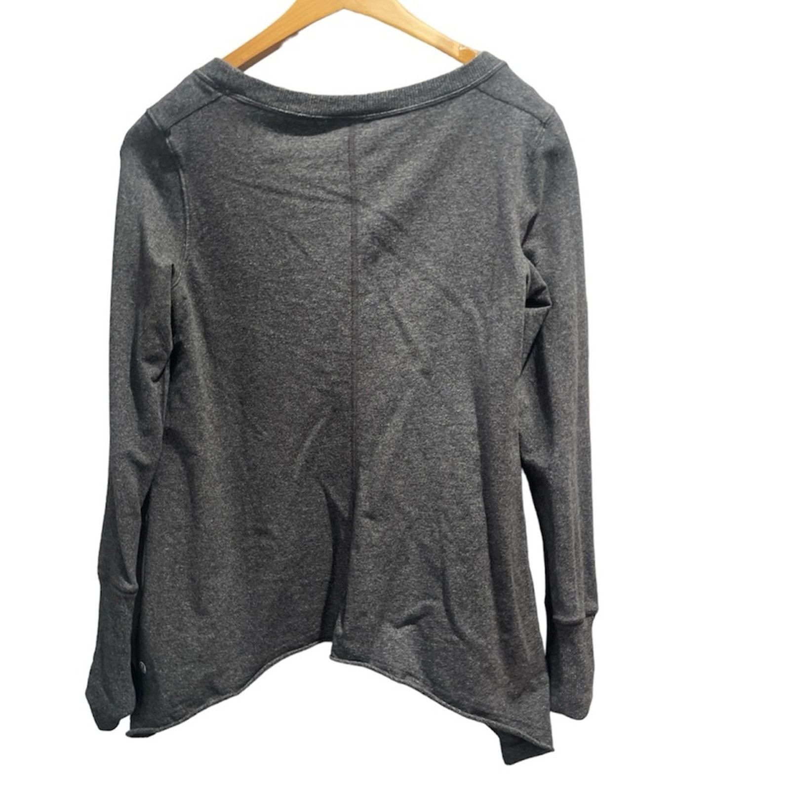 Lululemon LULULEMON Tea Lounge Pullover Sweater in Heathered Coal Size M / US 6-8 / IT 42-44 - 5 Thumbnail
