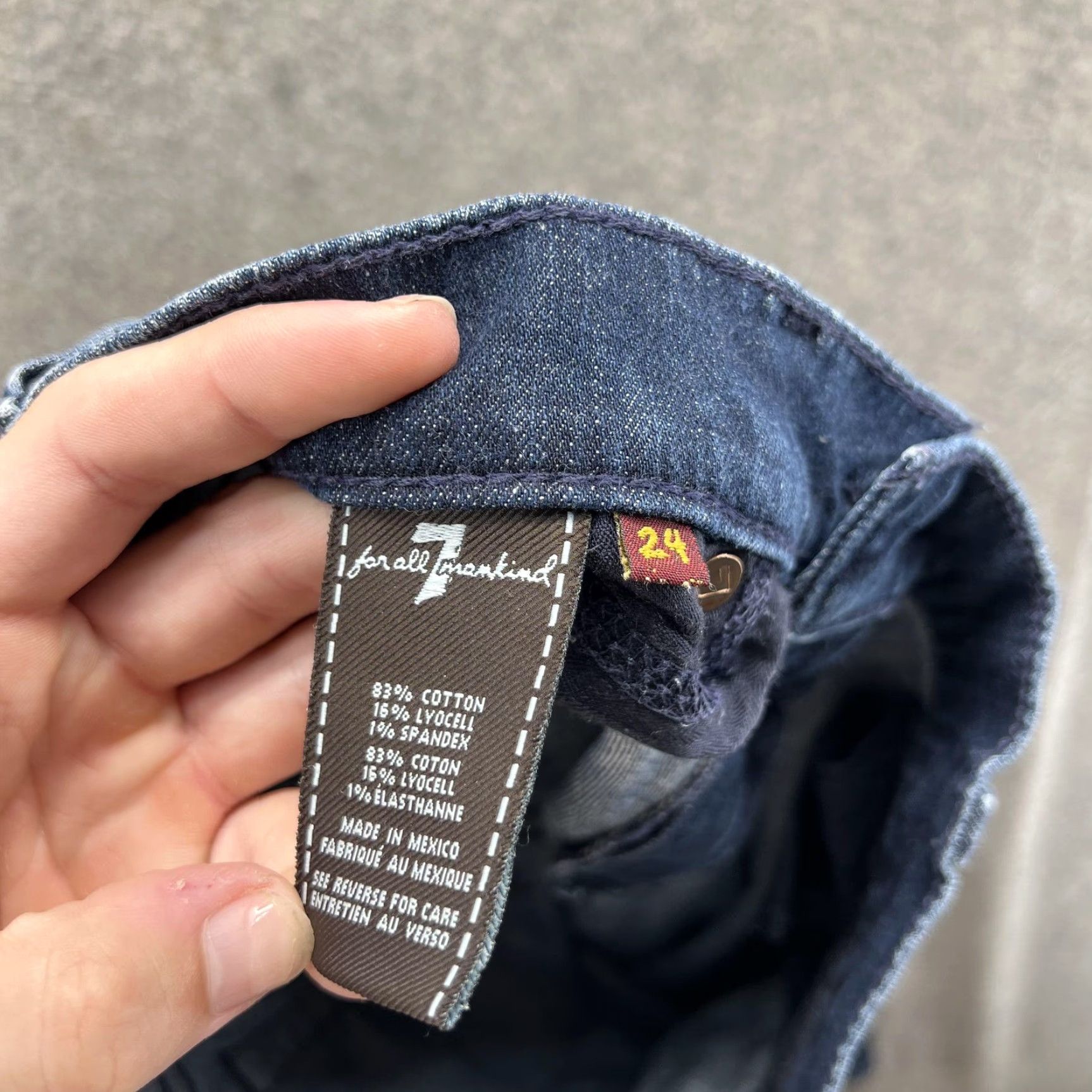 7 For All Mankind 7 For All Mankind Jeans Womens 24 Blue Medium Wash Bootcut Stretch Denim Pants Size 42" / US 20 - 2 Thumbnail