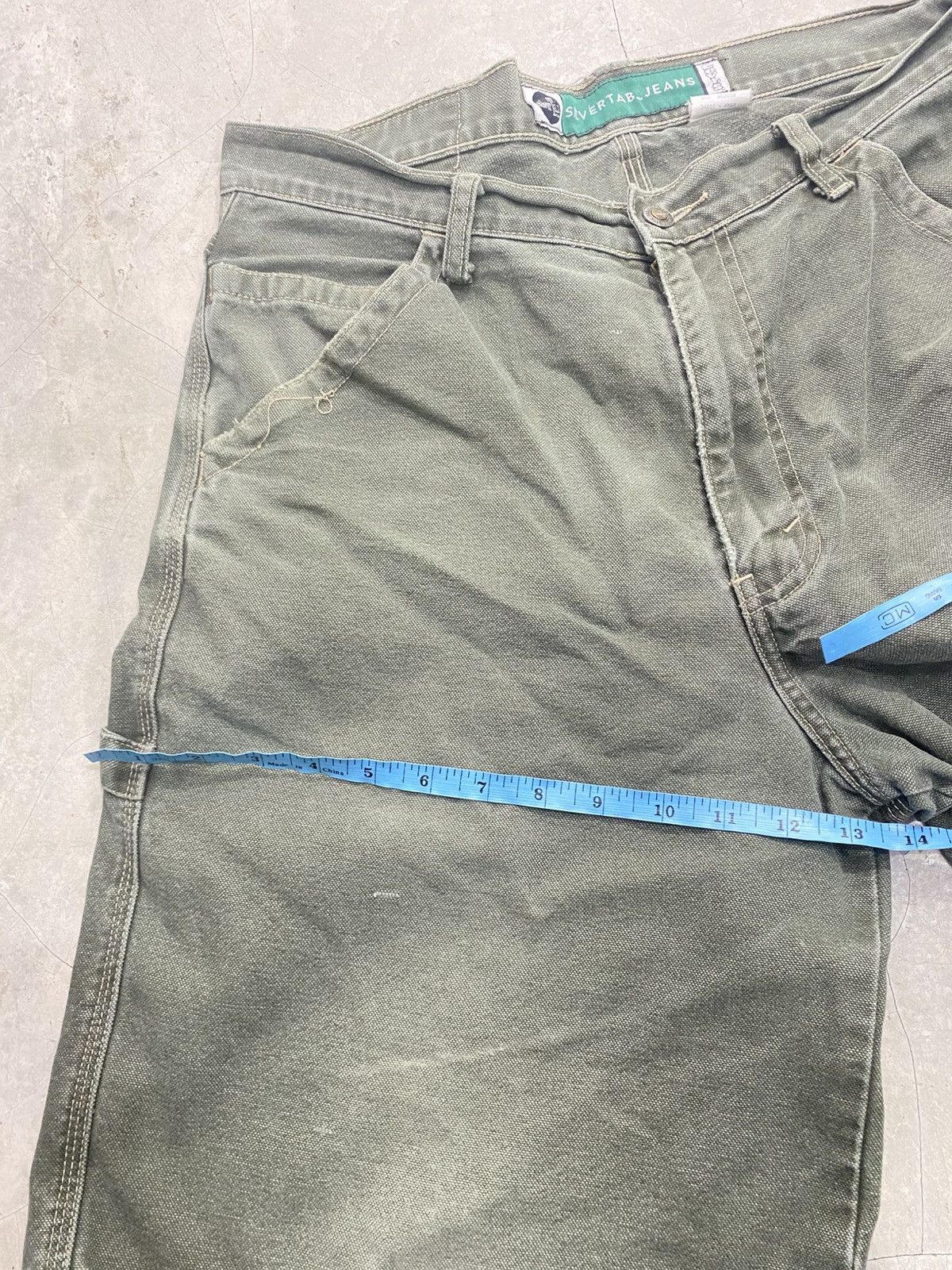 Levi's Vintage Clothing LEVI'S SILVERTAB DUNGAREE SHORTS Size US 33 - 17 Thumbnail