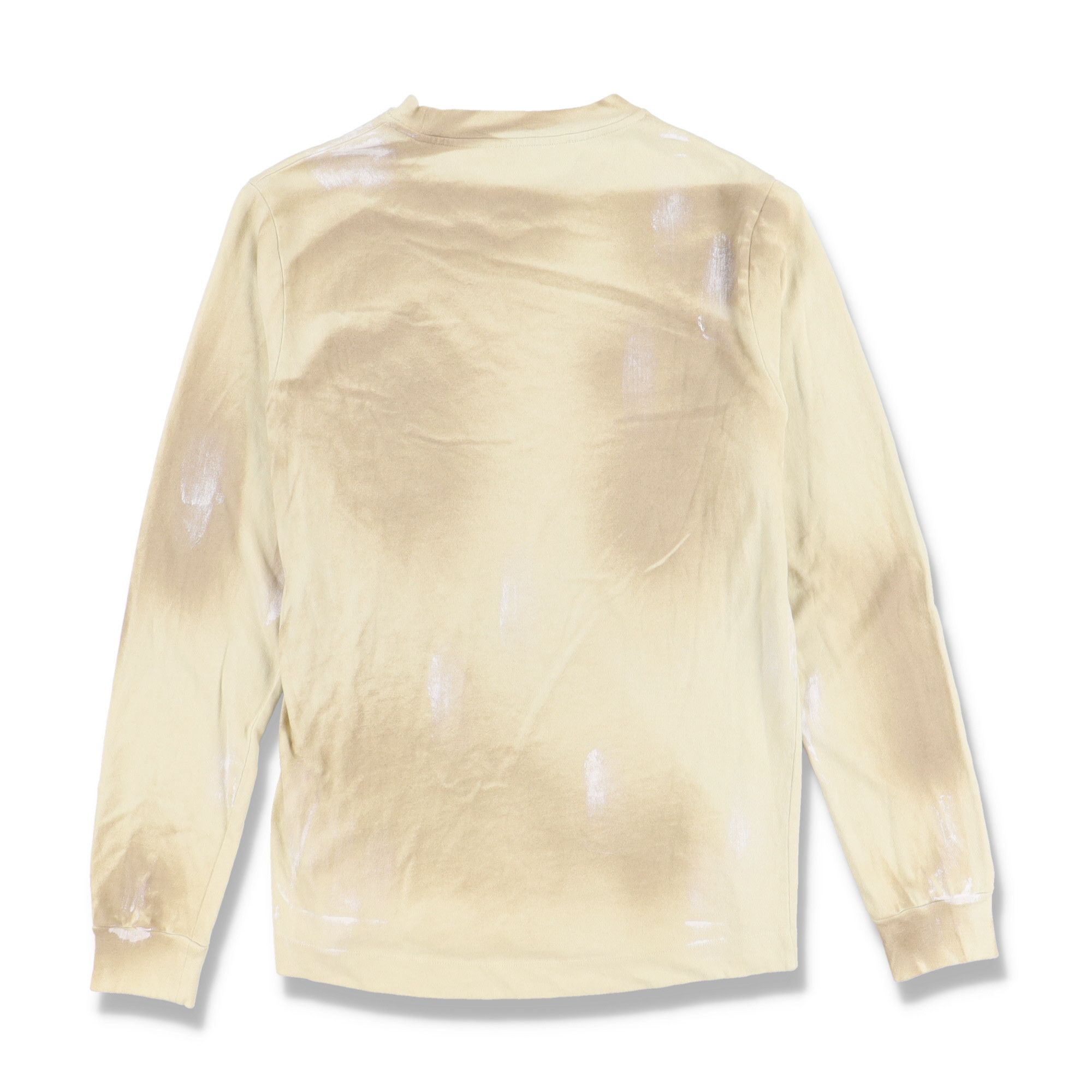 1017 ALYX 9SM Beige Tie Dye Double Logo Long Sleeve T-Shirt Size US S / EU 44-46 / 1 - 7 Thumbnail
