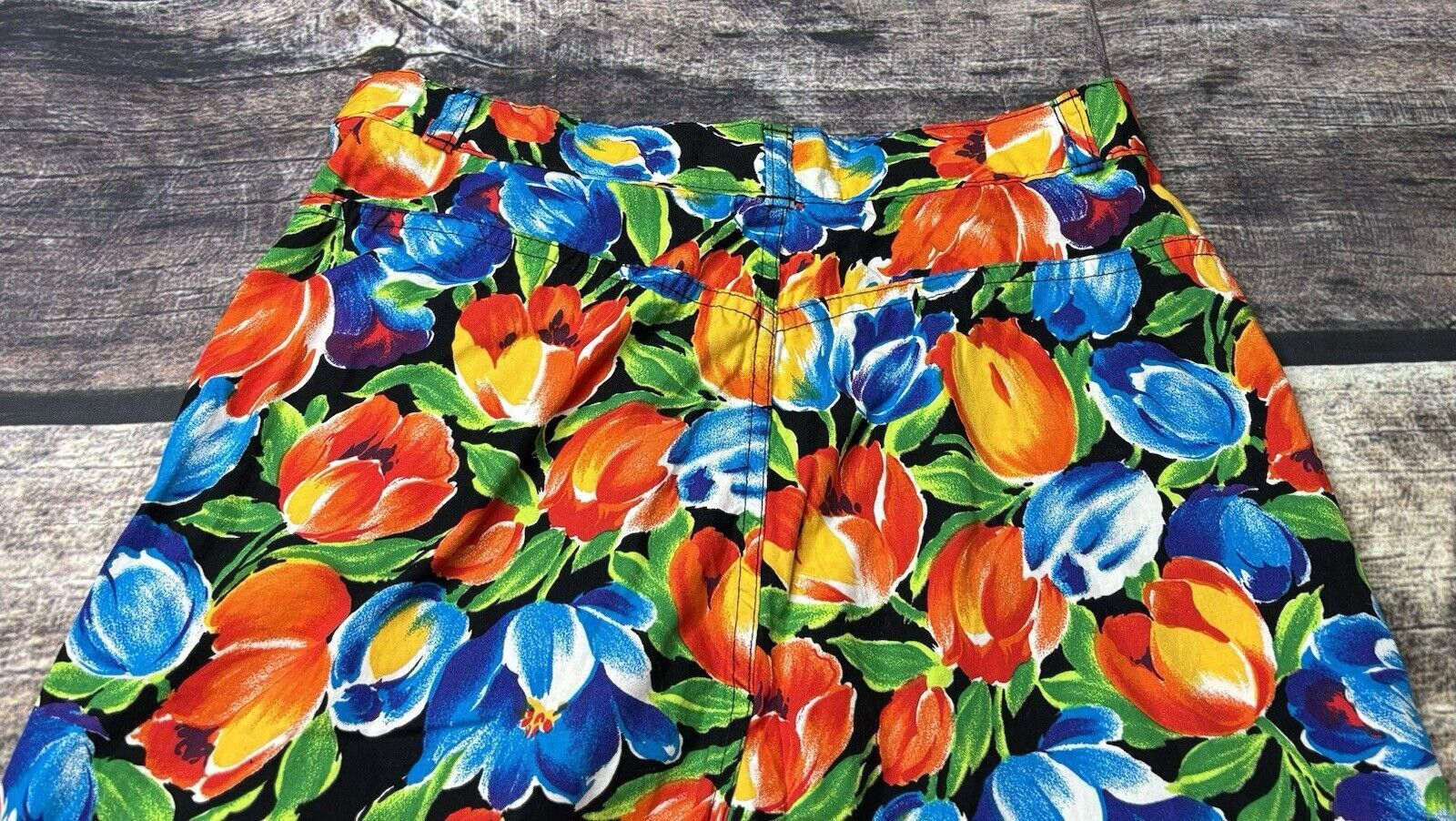 Gap VTG GAP Pants Womens 11/12 Floral Abstract Cotton Japan Made Size 34" / US 12 / IT 48 - 7 Thumbnail