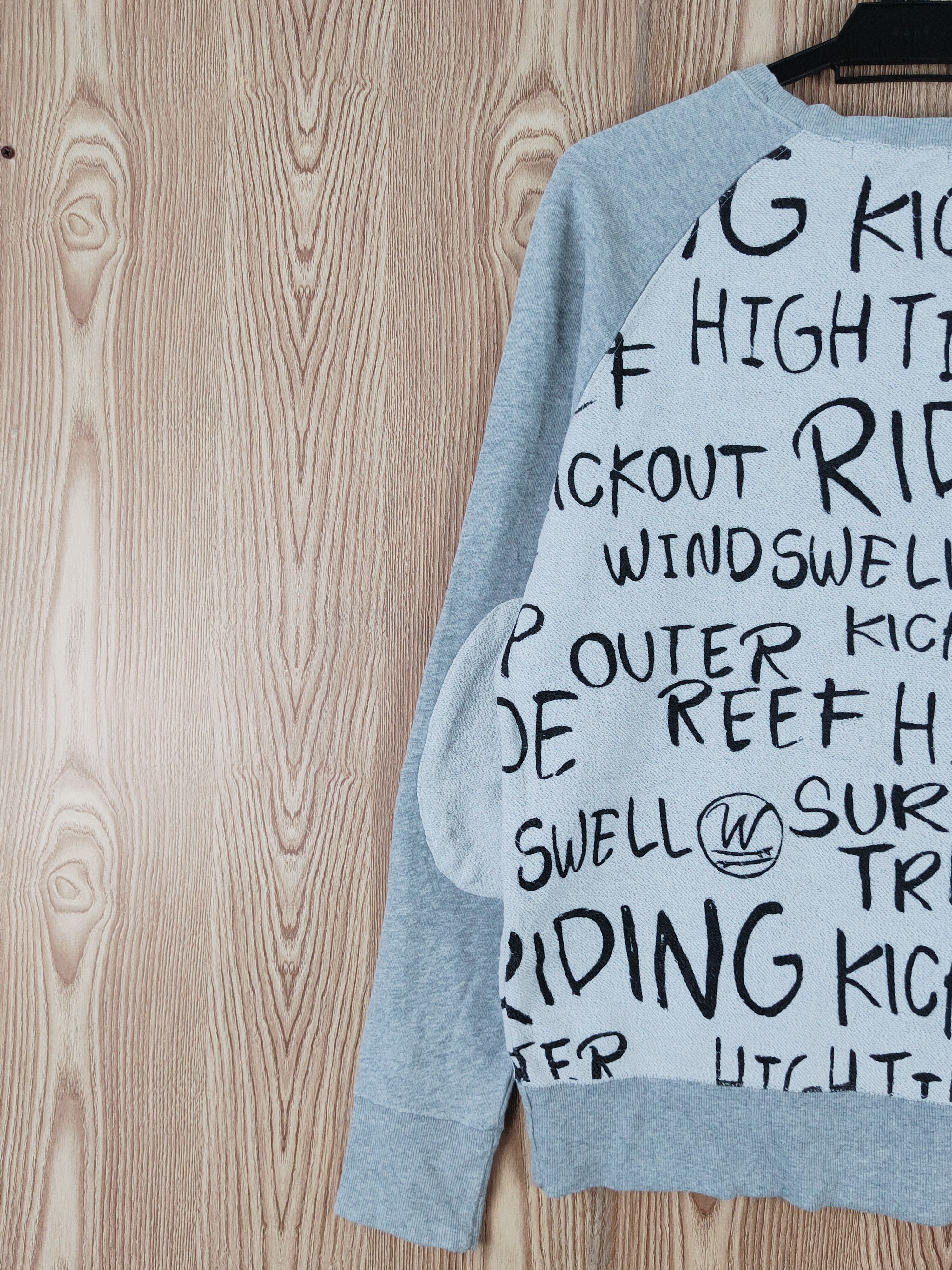 Japanese Brand × MOUSSY × Vintage Azul by Moussy Gray Sweatshirts #W418 Size M / US 6-8 / IT 42-44 - 11 Thumbnail