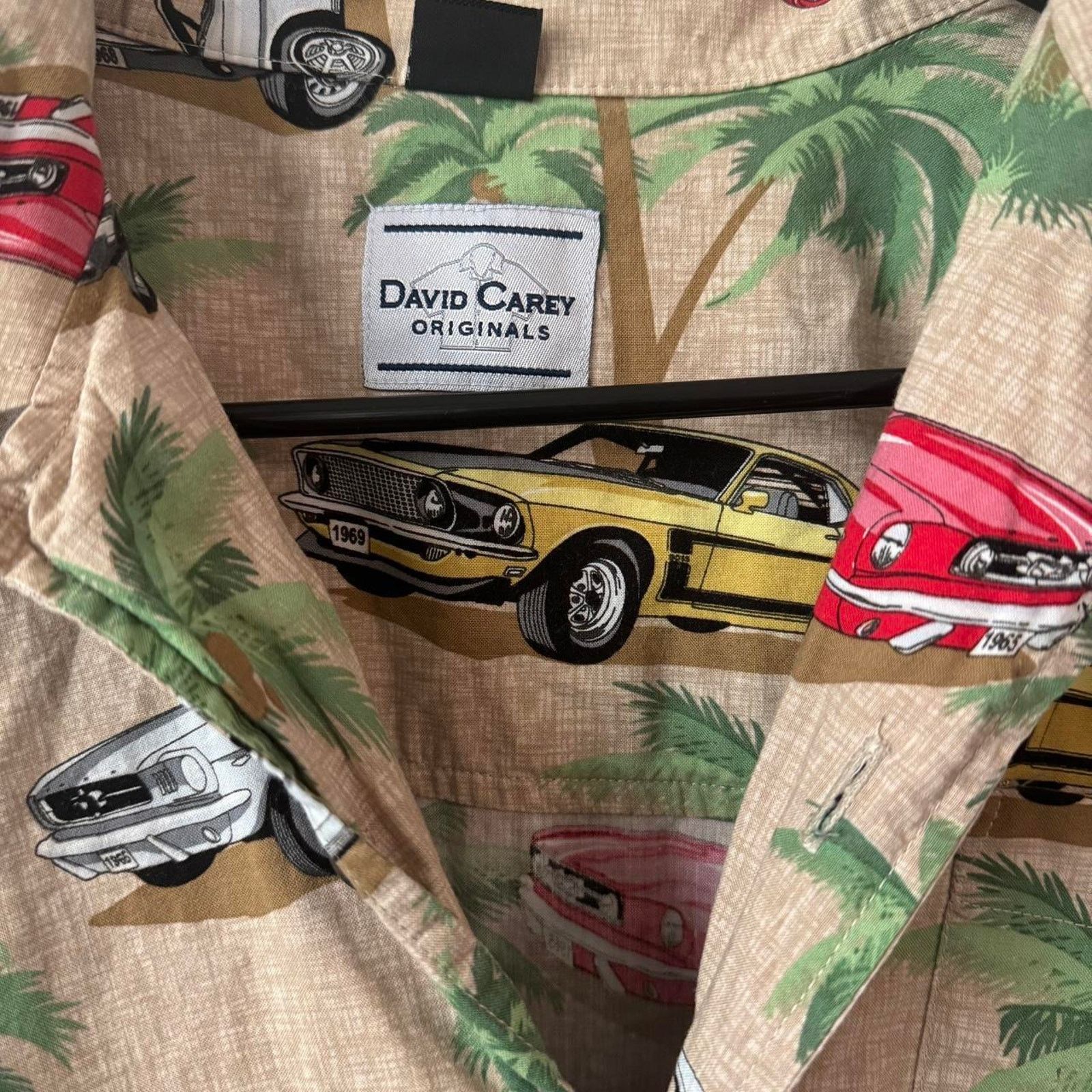 Other Hawaiian David Carey Collectible Ford Mustang Cars Cabana Size US XL / EU 56 / 4 - 4 Thumbnail