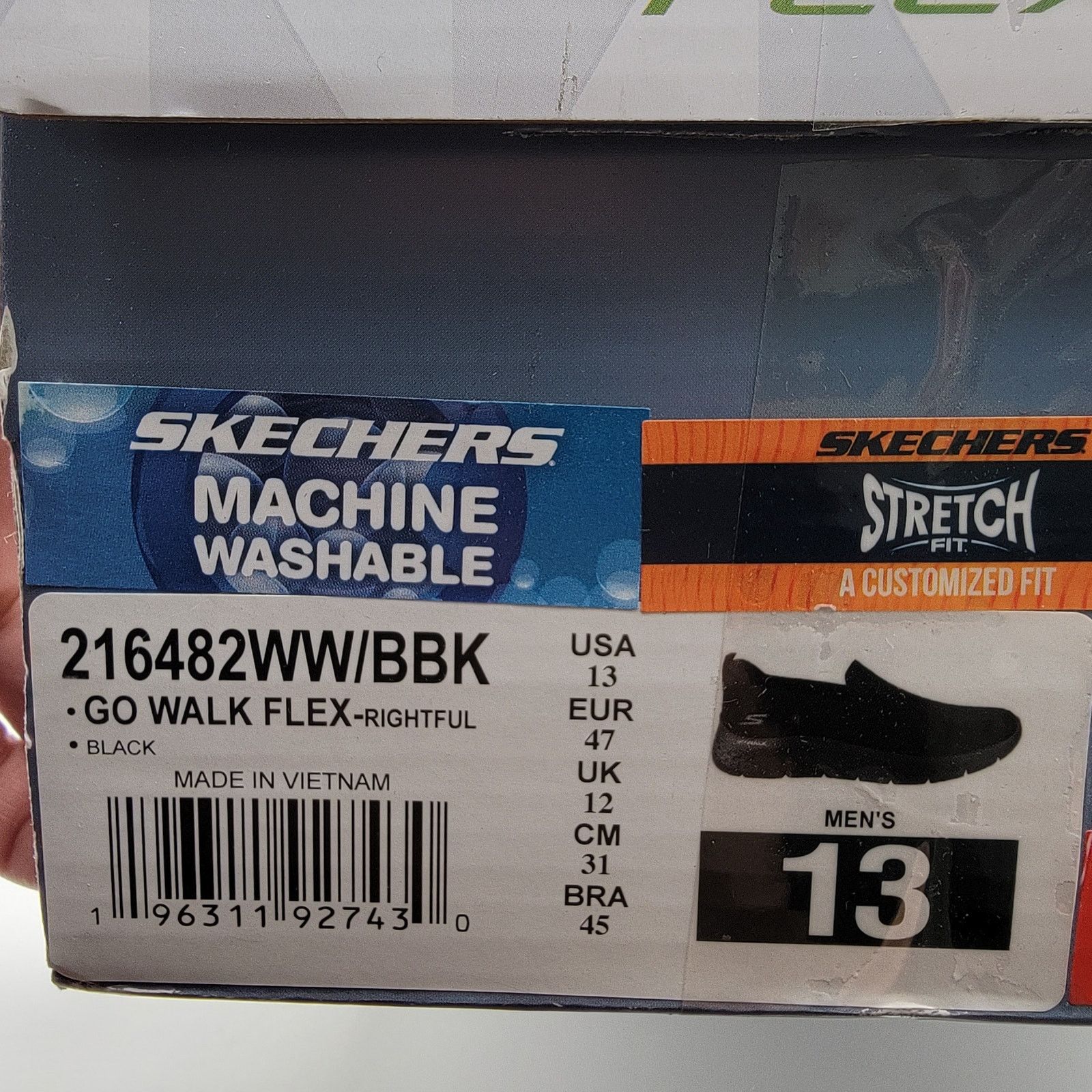SKECHERS Skechers Go Walk Flex - Rightful Sz 13 Slip in 216782WW/BBK Size US 13 / EU 46 - 8 Thumbnail