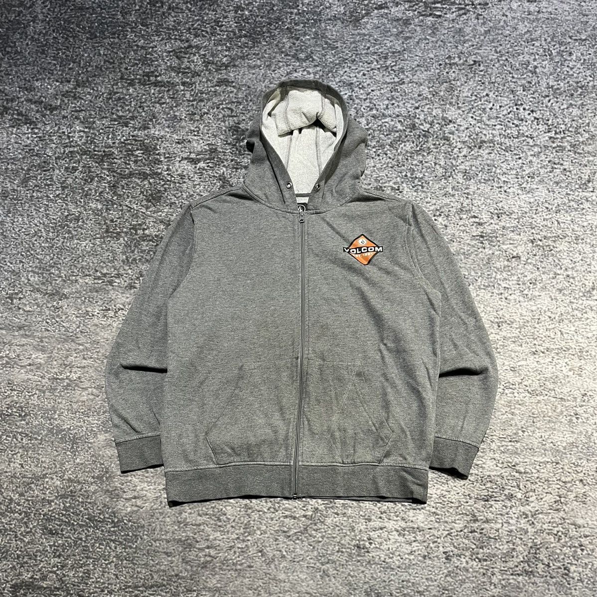 Volcom VINTAGE Y2K VOLCOM GRAY GRUNGE SKATER ZIP UP HOODIE LARGE Size US L / EU 52-54 / 3 - 2 Thumbnail