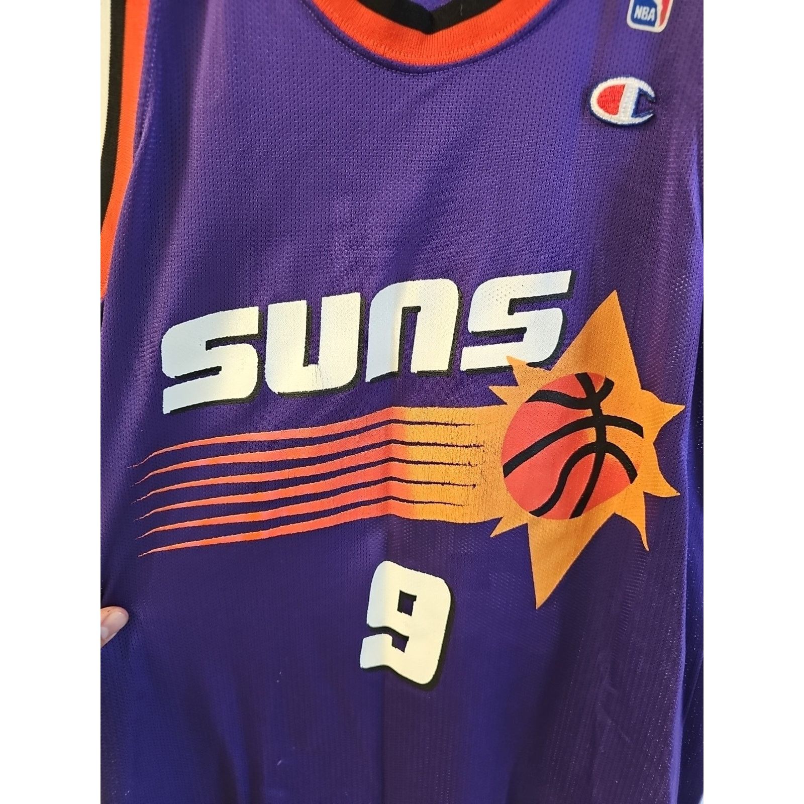 Champion Champion Dan Majerle Purple #9 Basketball Jersey-Size 40 USA Size US M / EU 48-50 / 2 - 6 Thumbnail