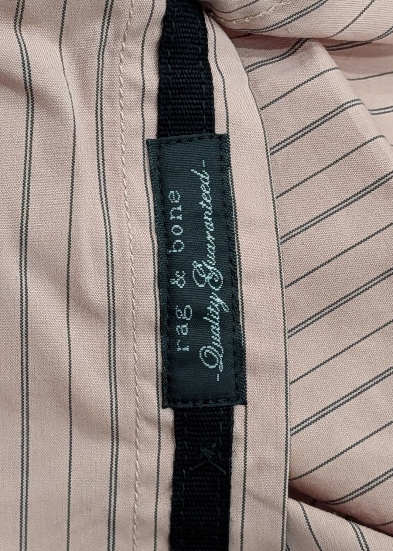 Rag & Bone Rag & Bone "Tomlin" Striped Button Up Sport Shirt Mahogany L Size US L / EU 52-54 / 3 - 5 Thumbnail