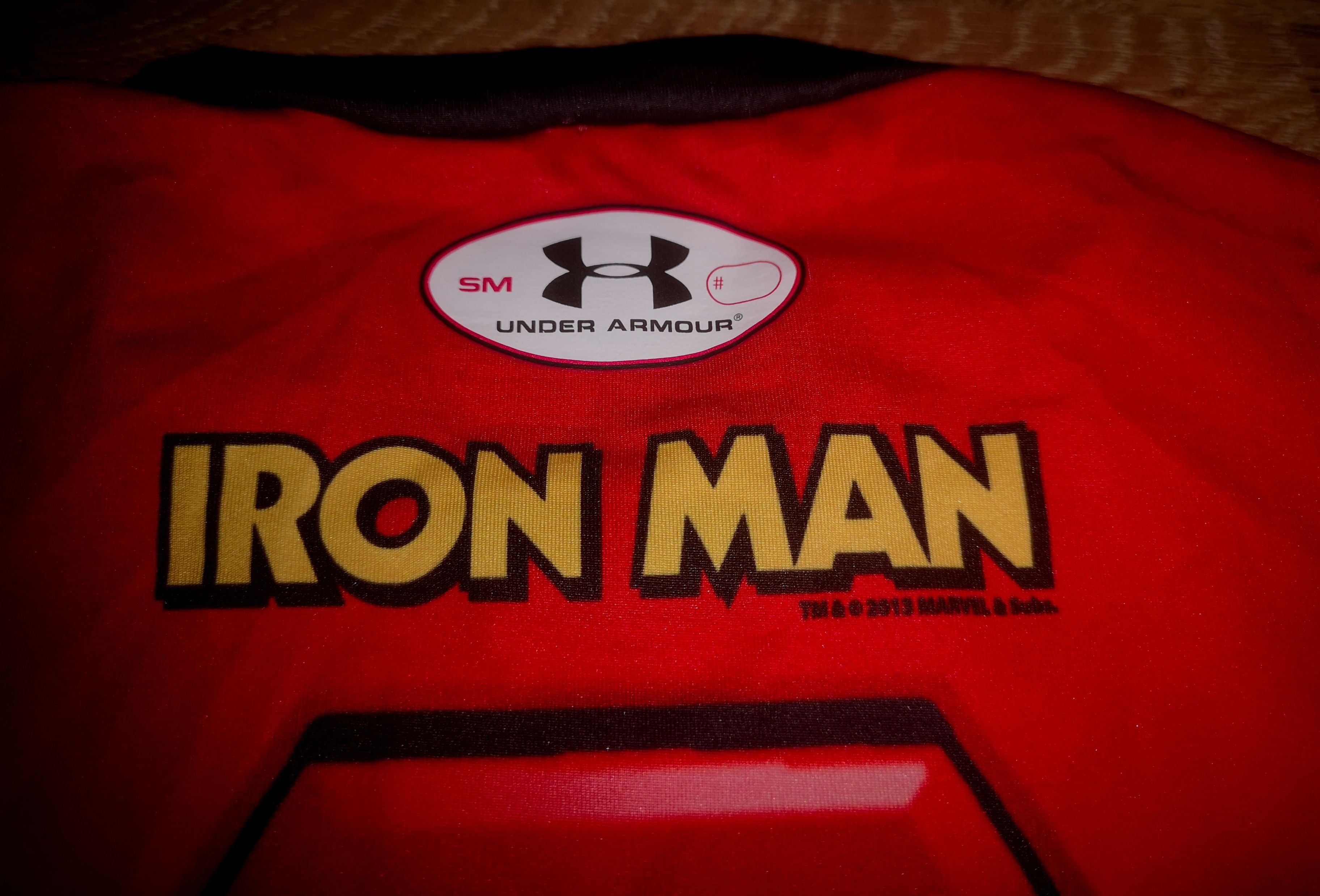 Marvel Comics × Vintage Vintage Marvel Iron Man UA Under Armour Compression Shirt Size US S / EU 44-46 / 1 - 6 Thumbnail