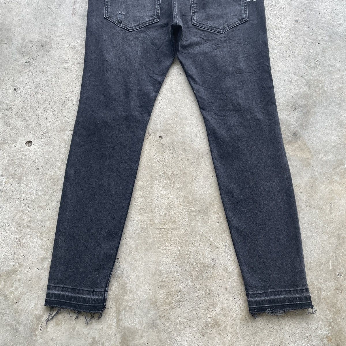 Japanese Brand Vintage Bershka Distressed Like Amiri Black Jeans Pants W32 Size US 32 / EU 48 - 10 Thumbnail