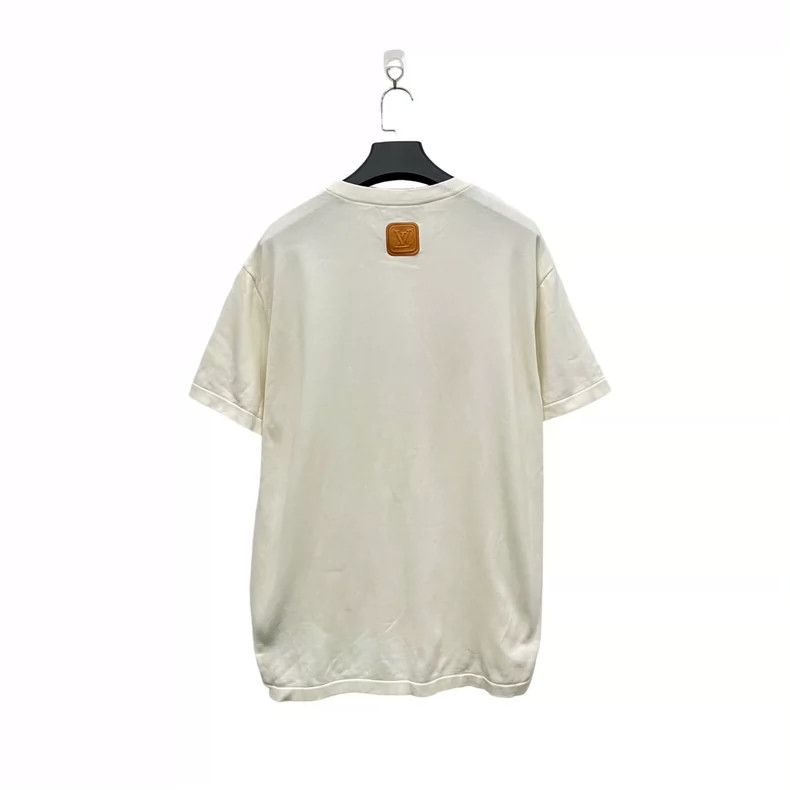 Louis Vuitton louis vuitton White leather logo knit short sleeves Size US XL / EU 56 / 4 - 7 Thumbnail