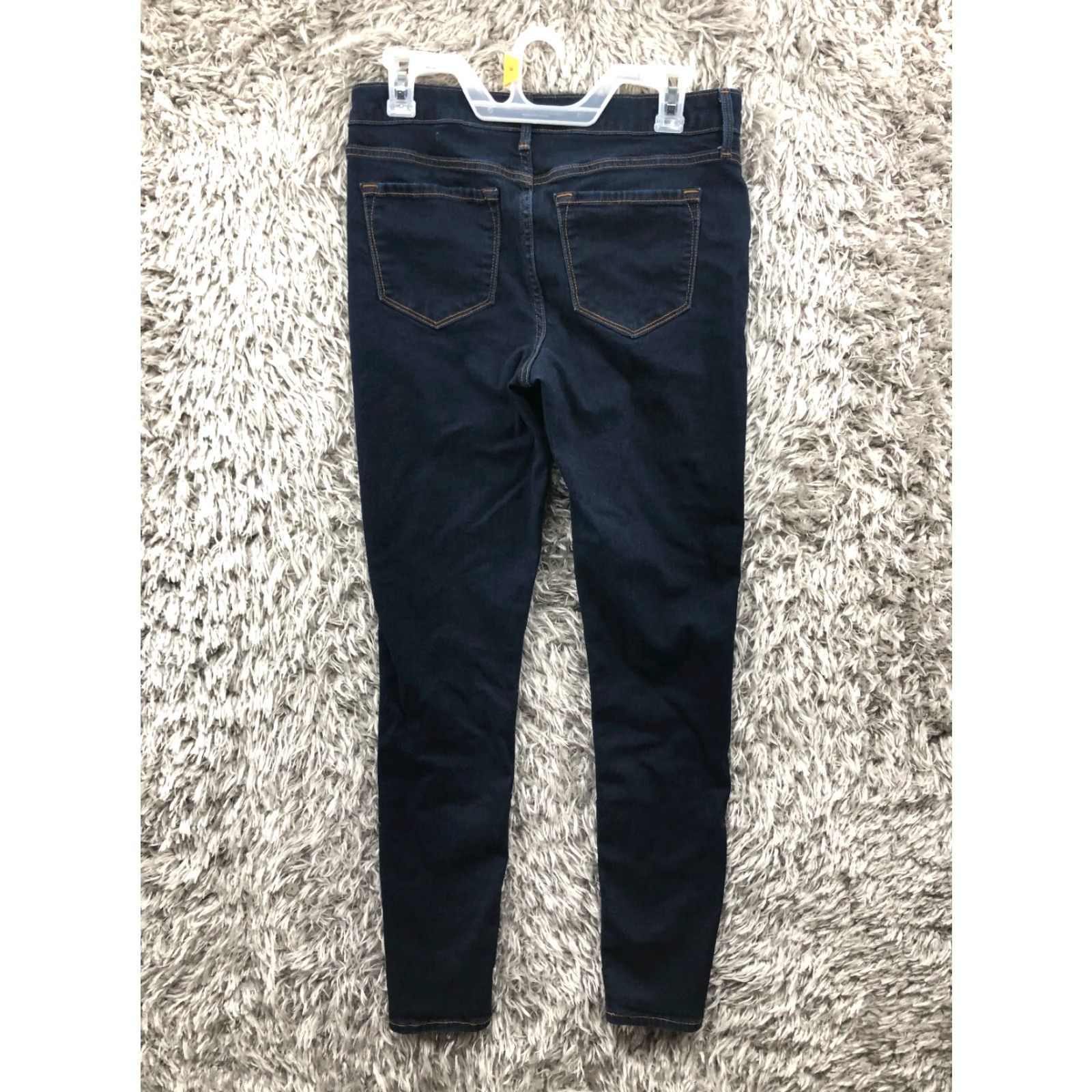 Old Navy Old Navy Jeans Size 10L Womens Mid Rise Dark Wash Blue Denim Skinny 5-Pocket Design Regular Waist 30 in Inseam 30 in Blue Womens Jeans Size 32" / US 10 / IT 46 - 5 Thumbnail