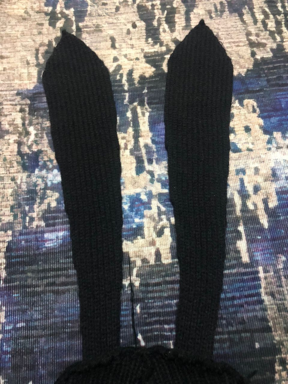Charles Jeffrey LOVERBOY Charles Jeffrey Loverboy Chunky Rabbit Beanie Black Size ONE SIZE - 7 Thumbnail
