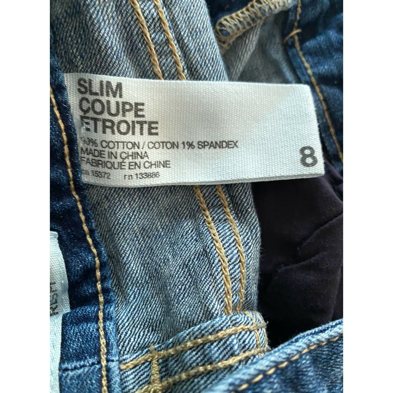 Vintage Joe Fresh Womens Jeans Slim Coupe Dark Wash Mid Rise Stretch Pants Size 8 EUC Size 30" / US 8 / IT 44 - 4 Thumbnail