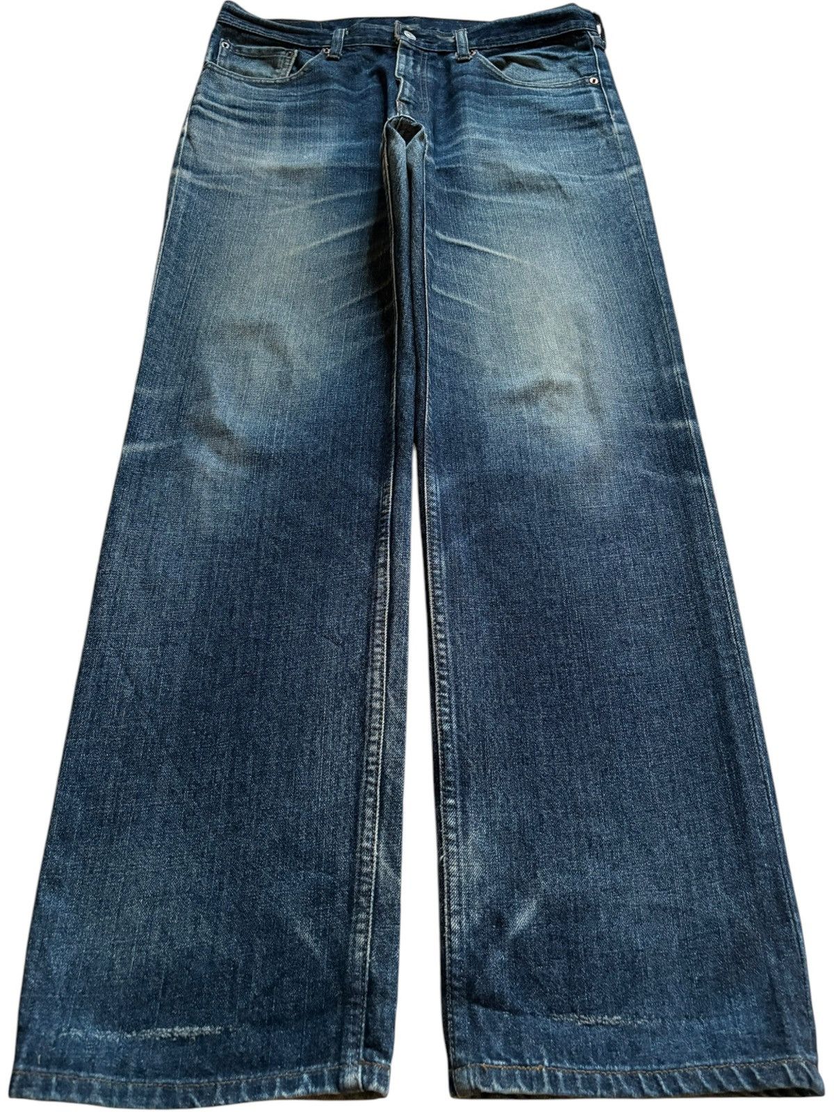 Levi's Vintage 90s Levis 533 Mud Wash Distressed Loose Baggy Jeans Size US 35 - 1 Thumbnail