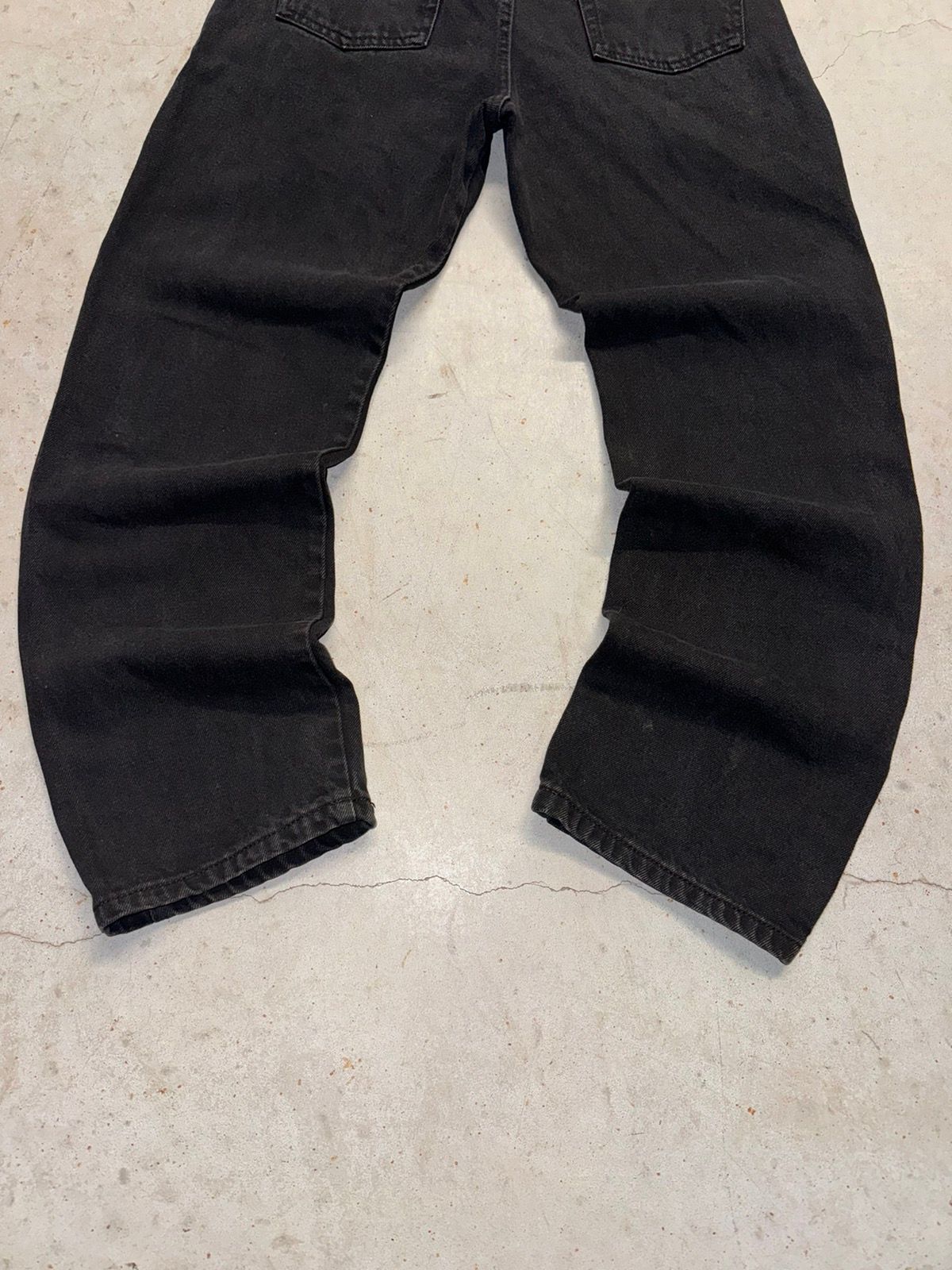 Vintage Crazy Vintage 90s Carhartt Style Faded Black Baggy Jeans Size US 31 - 5 Thumbnail