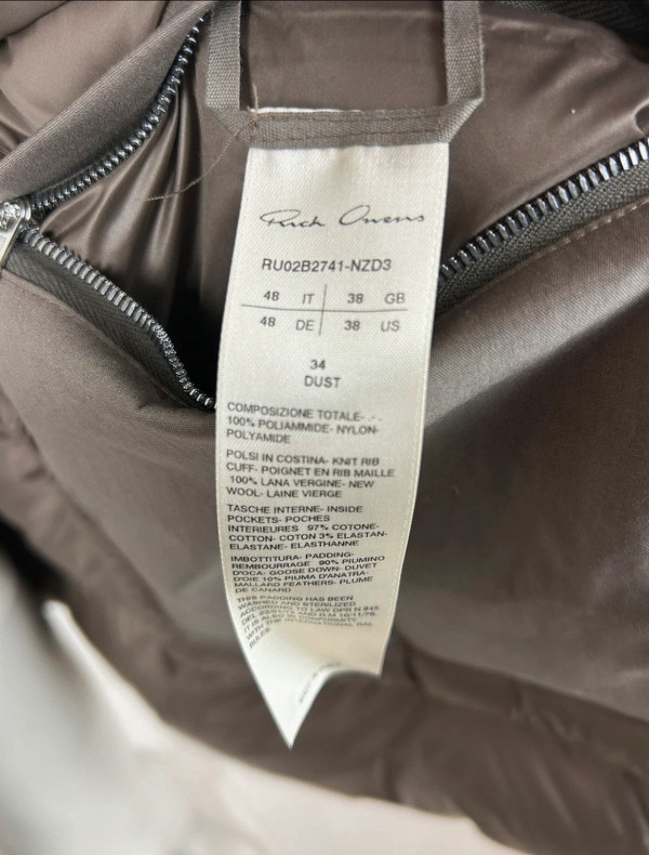Rick Owens Rick owens down parka Size US M / EU 48-50 / 2 - 8 Thumbnail