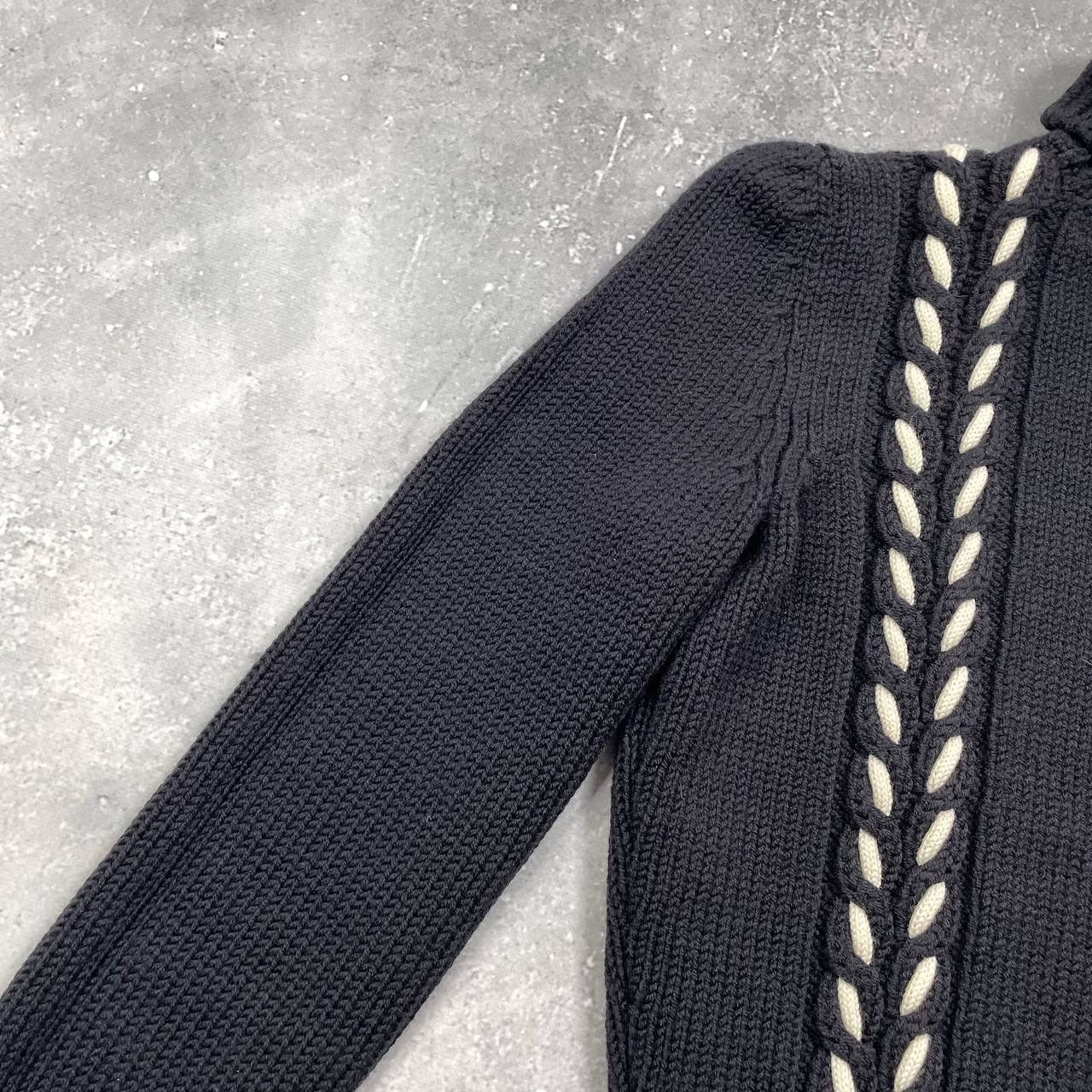 Celine Celine Turtleneck Contrast Cable Knitted Sweater Women’s Size S / US 4 / IT 40 - 18 Thumbnail