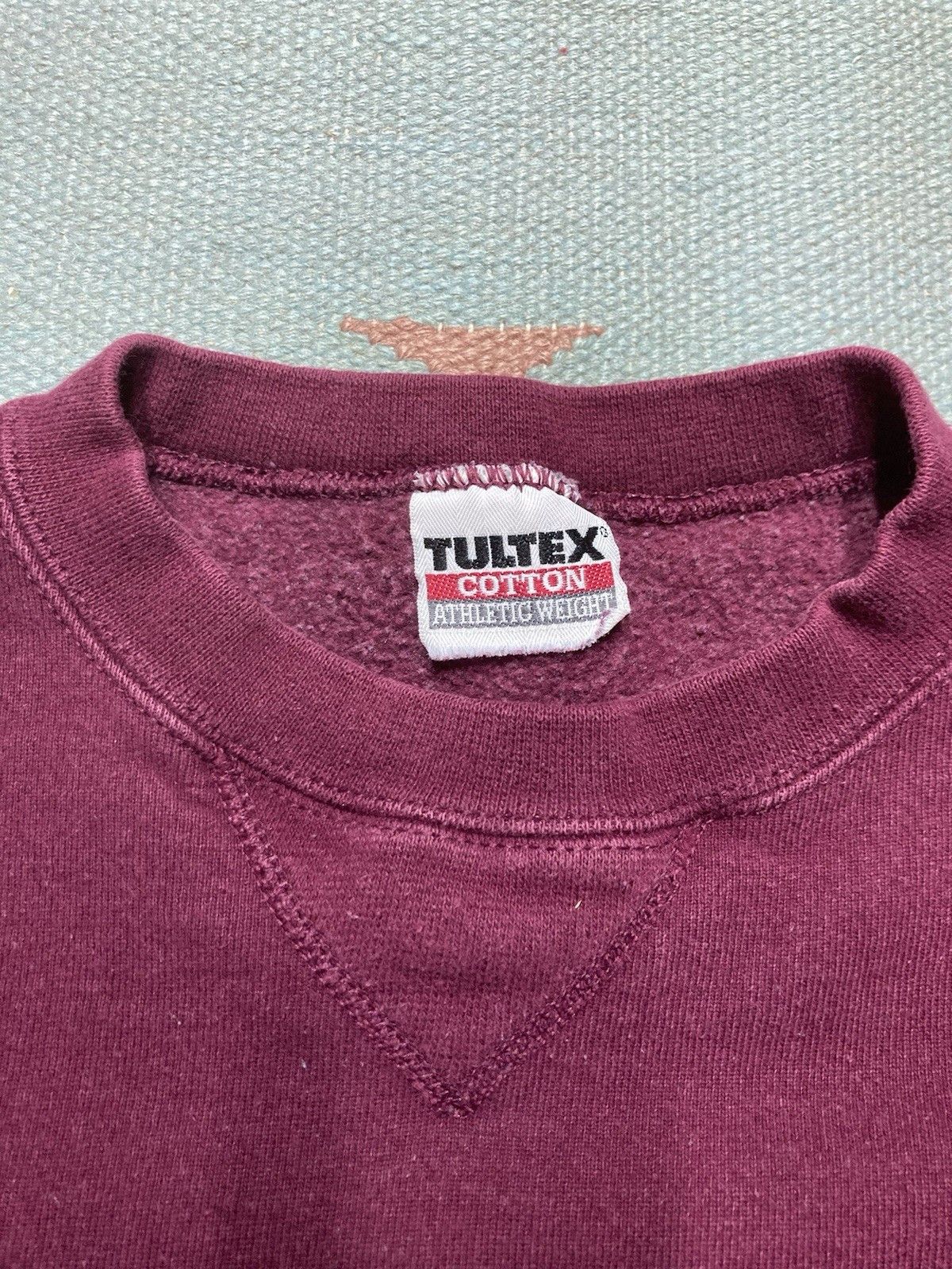 Tultex × Vintage 90s crewneck sweatshirt tultex blank cotton heavyweight XL Size US XL / EU 56 / 4 - 3 Thumbnail