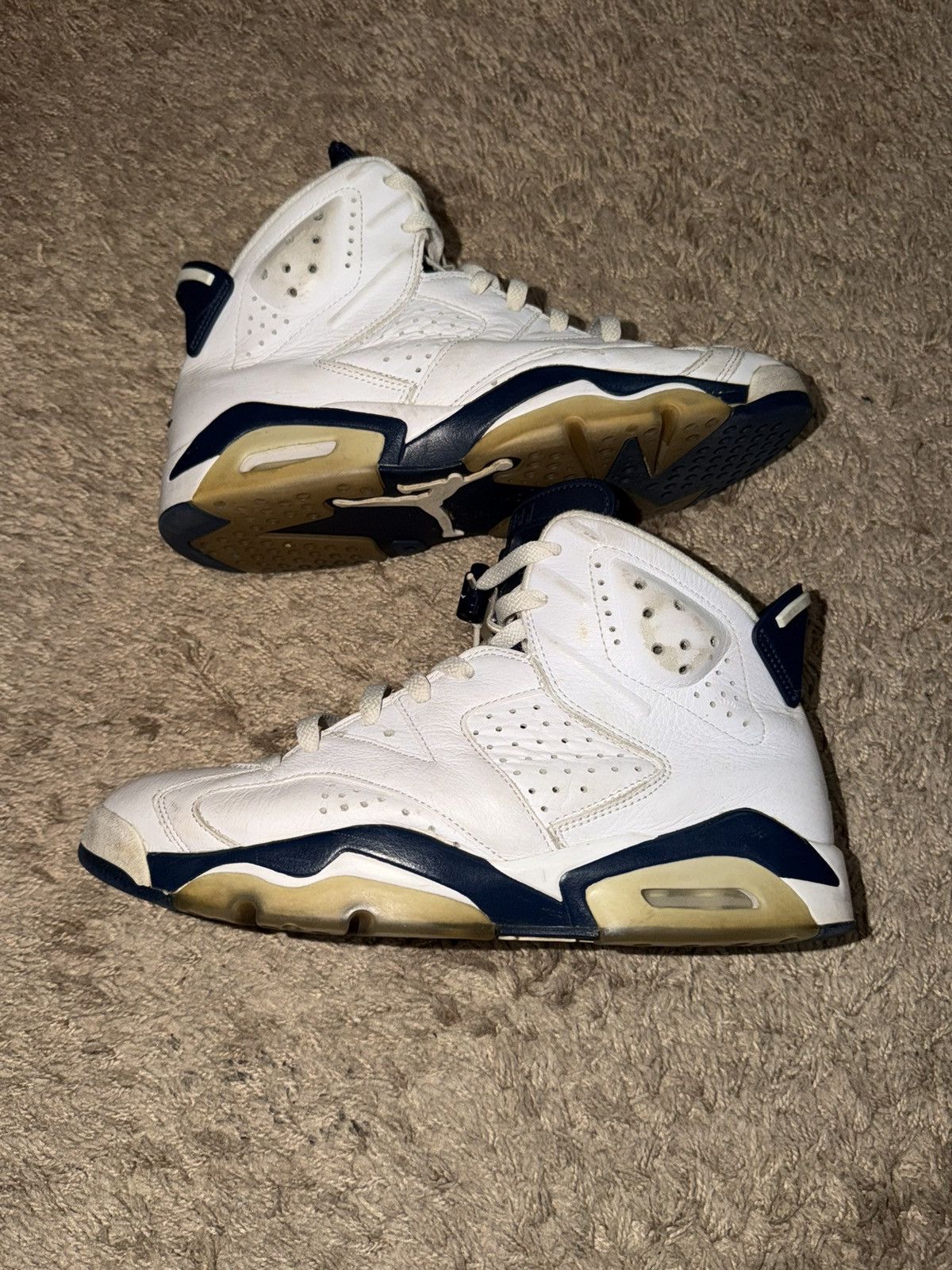 Jordan Brand Air Jordan 6 Retro ‘Midnight Navy’ 2022 Size US 8.5 / EU 41-42 - 3 Thumbnail