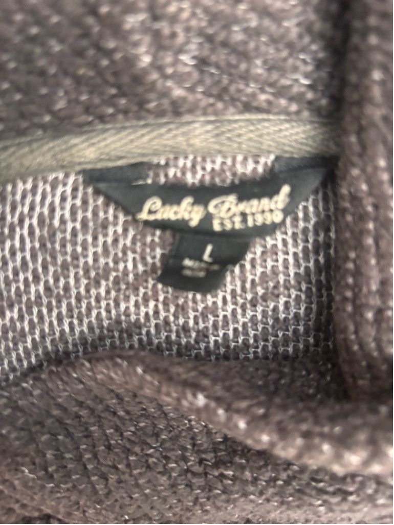 Lucky Brand Women's Lucky Brand Gray Knit Jacket Size L Size L / US 10 / IT 46 - 8 Thumbnail