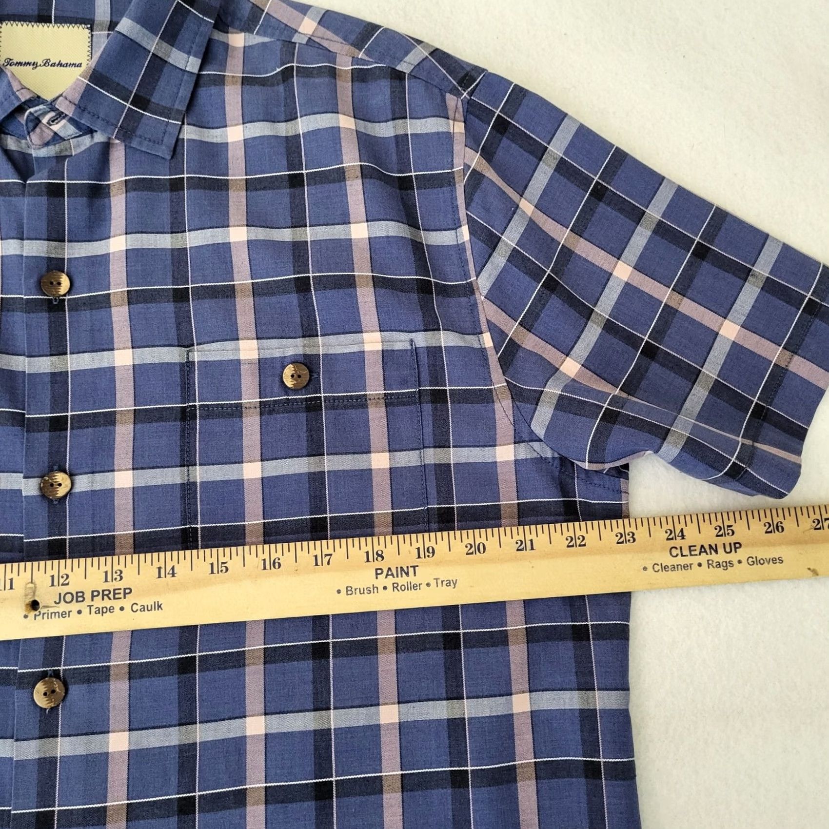 Tommy Bahama Tommy Bahama Mens plaid check button up shirt Size M Size US M / EU 48-50 / 2 - 2 Thumbnail