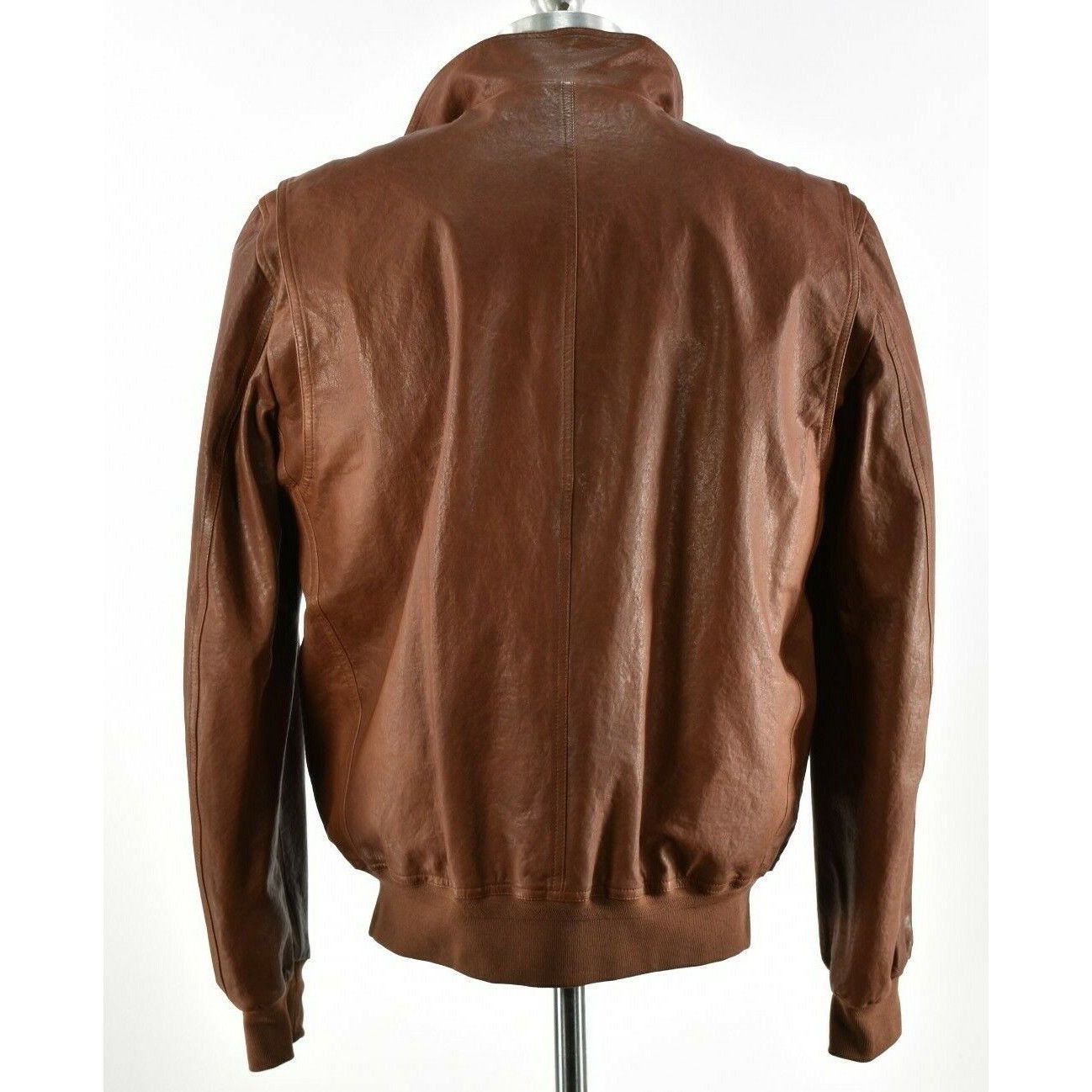 Luciano Barbera Luciano Barbera Jacket Size XL US In Brown Leather Size US XL / EU 56 / 4 - 4 Thumbnail