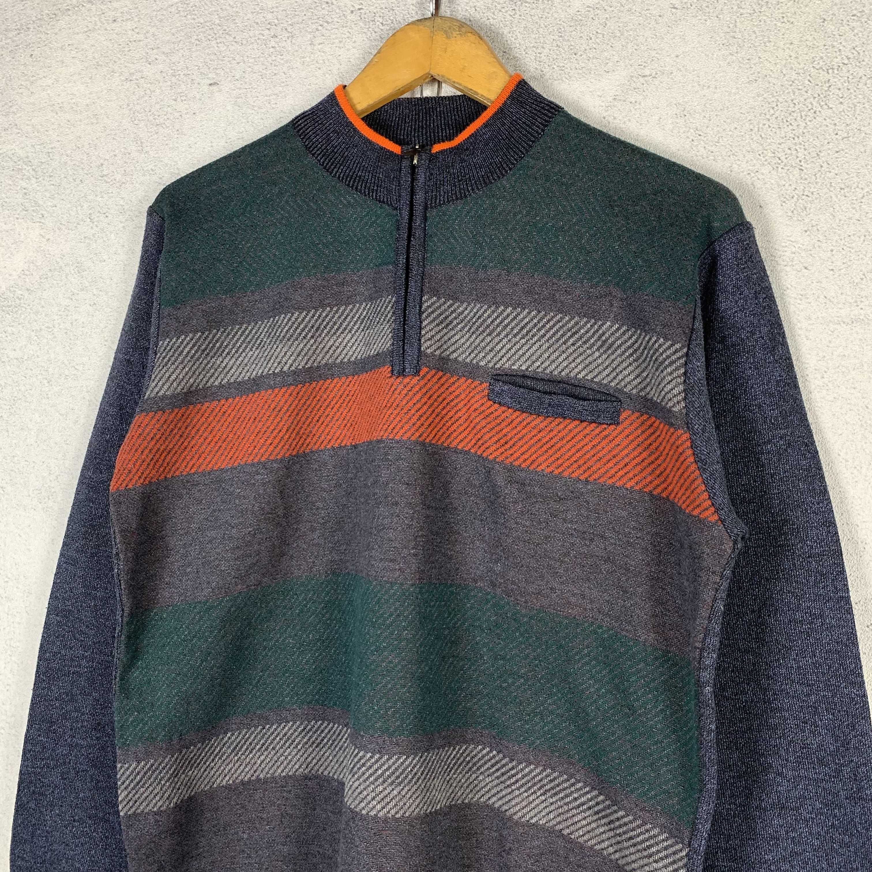 Vintage Vintage Japanese Brand Halfzip Knitwear Jumper Size US S / EU 44-46 / 1 - 2 Thumbnail
