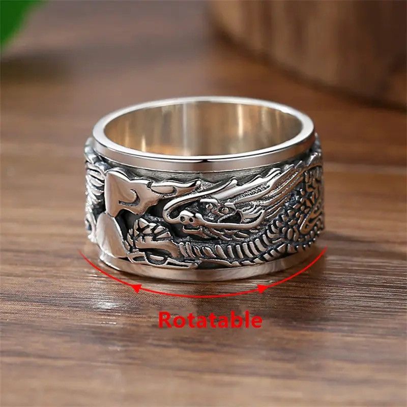 Jewelry × Vintage Lucky Dragon Clouds Ring Size ONE SIZE - 3 Thumbnail