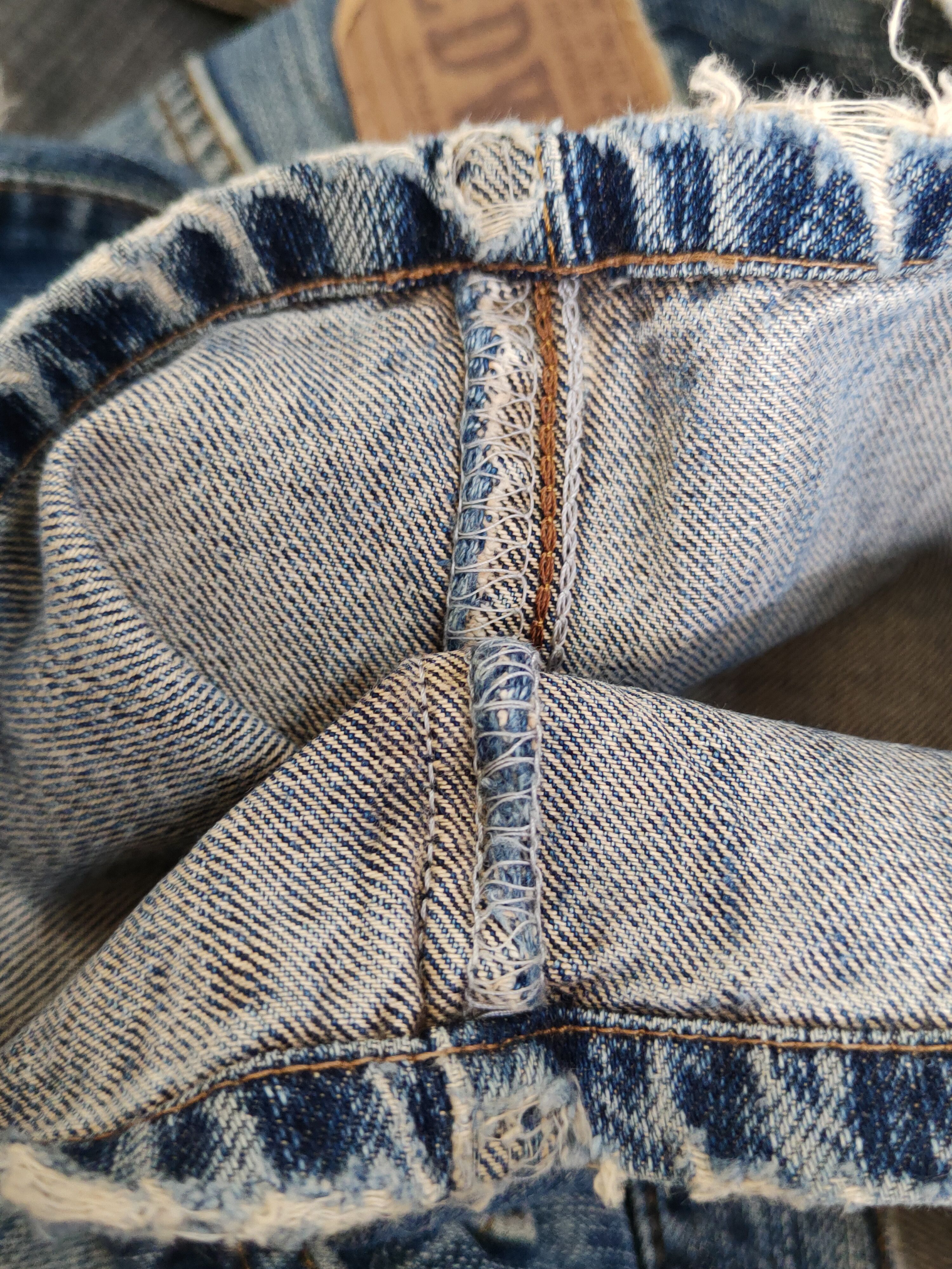 Edwin Edwin Dark Blue Distressed Ripped denim Jeans #W1799 Size US 30 / EU 46 - 14 Thumbnail