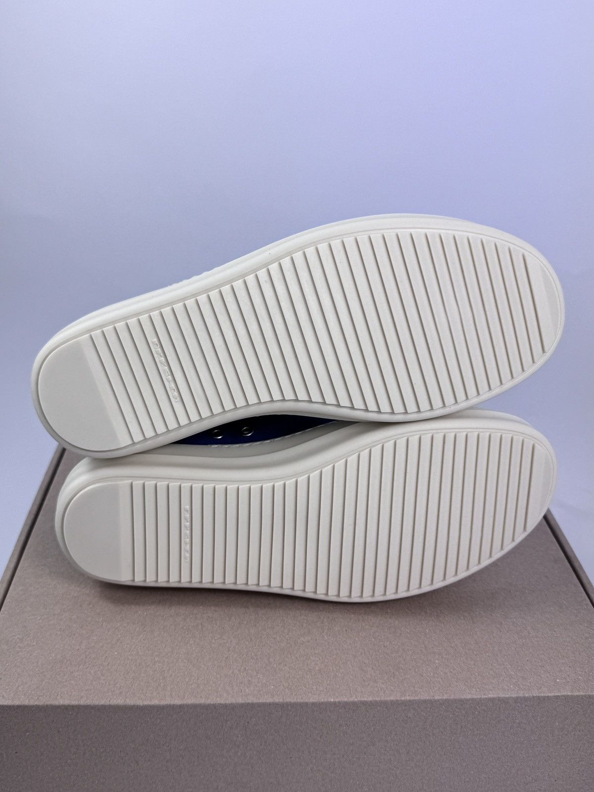 Rick Owens Drkshdw TOOTHPASTE BLUE CANVAS SNEAKERS Size US 10 / EU 43 - 6 Thumbnail